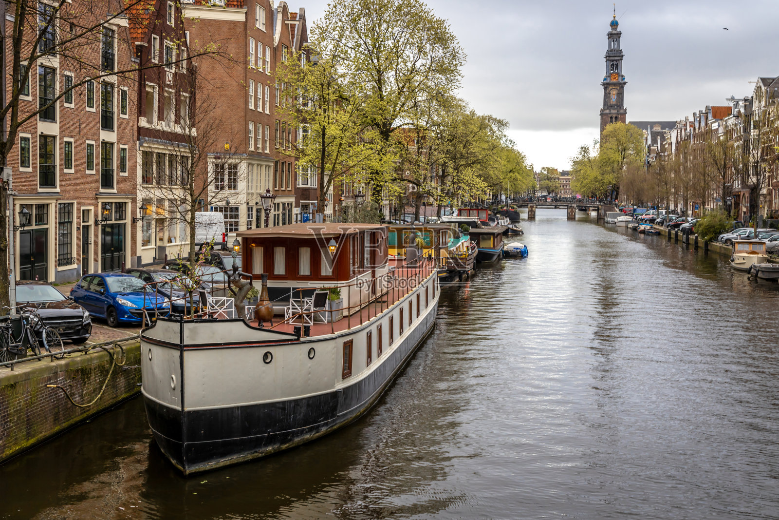 荷兰阿姆斯特丹的晨景照片摄影图片