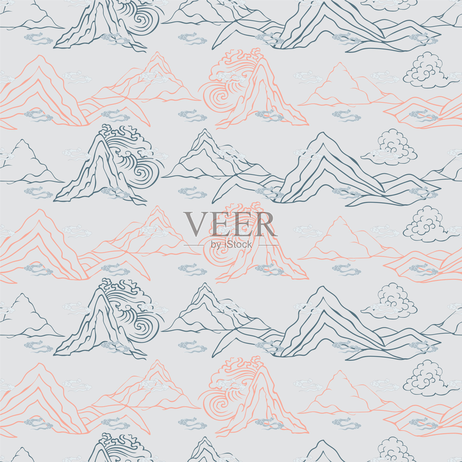 无缝的重复模式插画图片素材