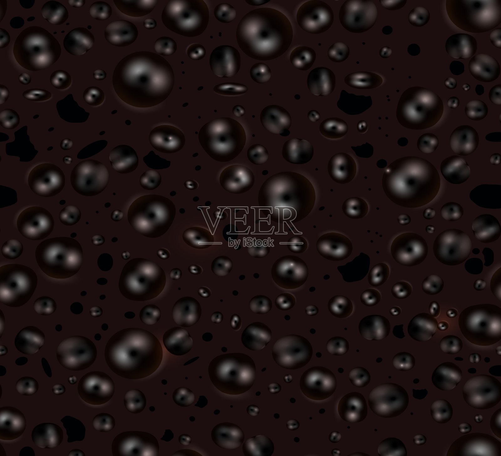 多孔黑巧克力插画图片素材