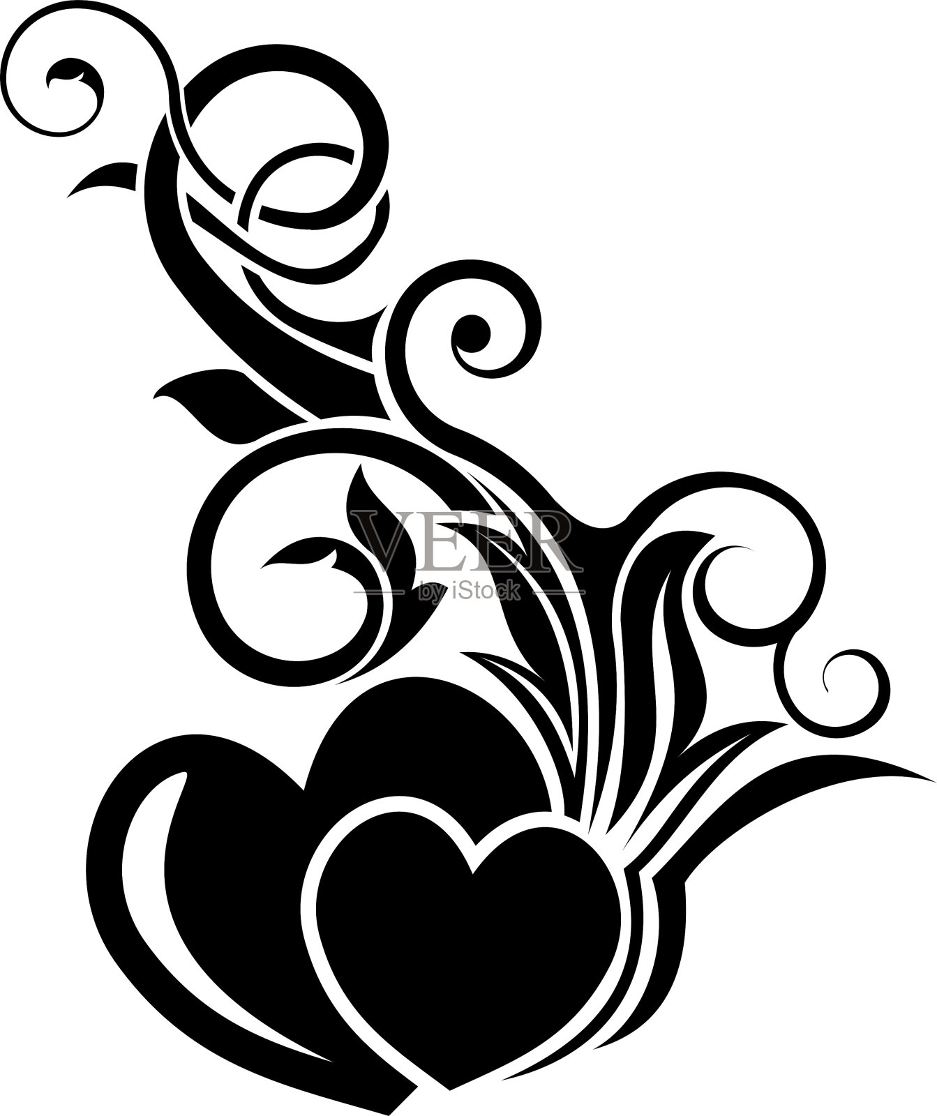 情人节花卉设计元素插画图片素材