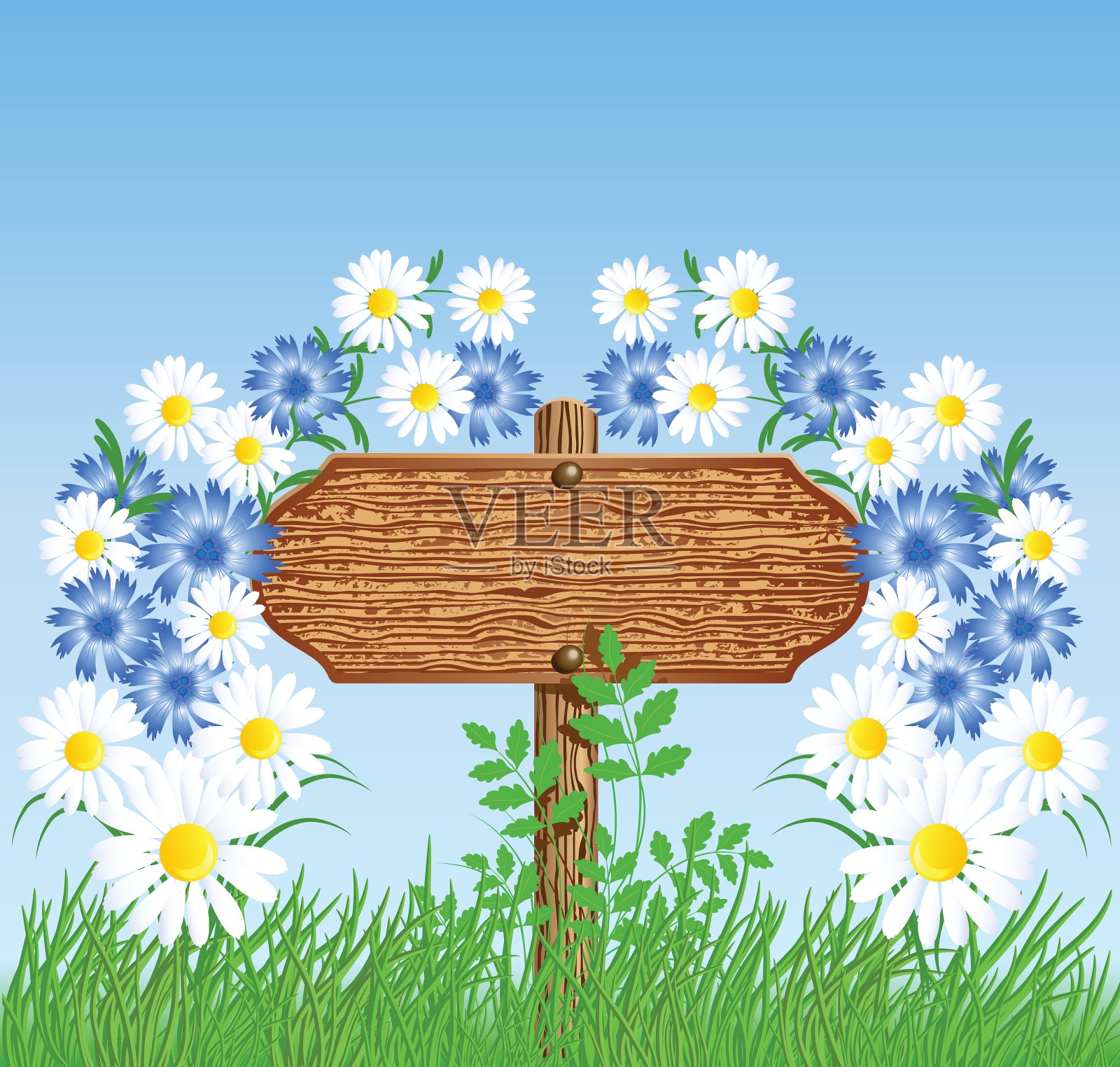 木制招牌插画图片素材