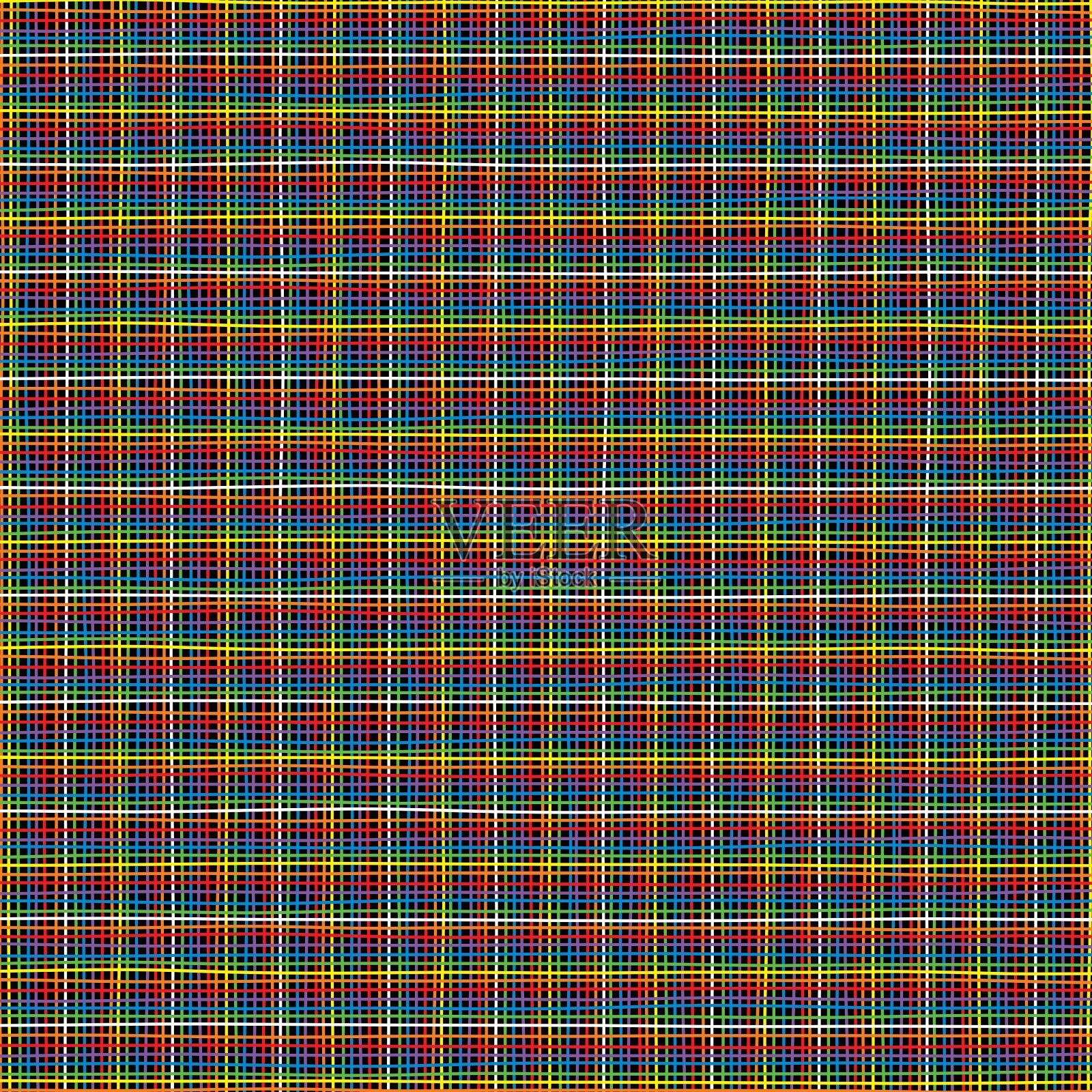 彩色线条背景主题插画图片素材