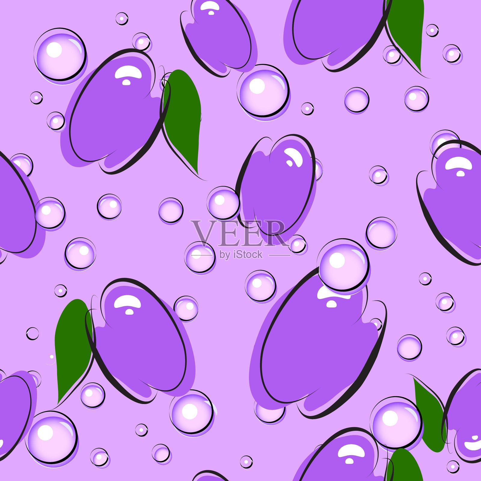 李子无缝的背景插画图片素材