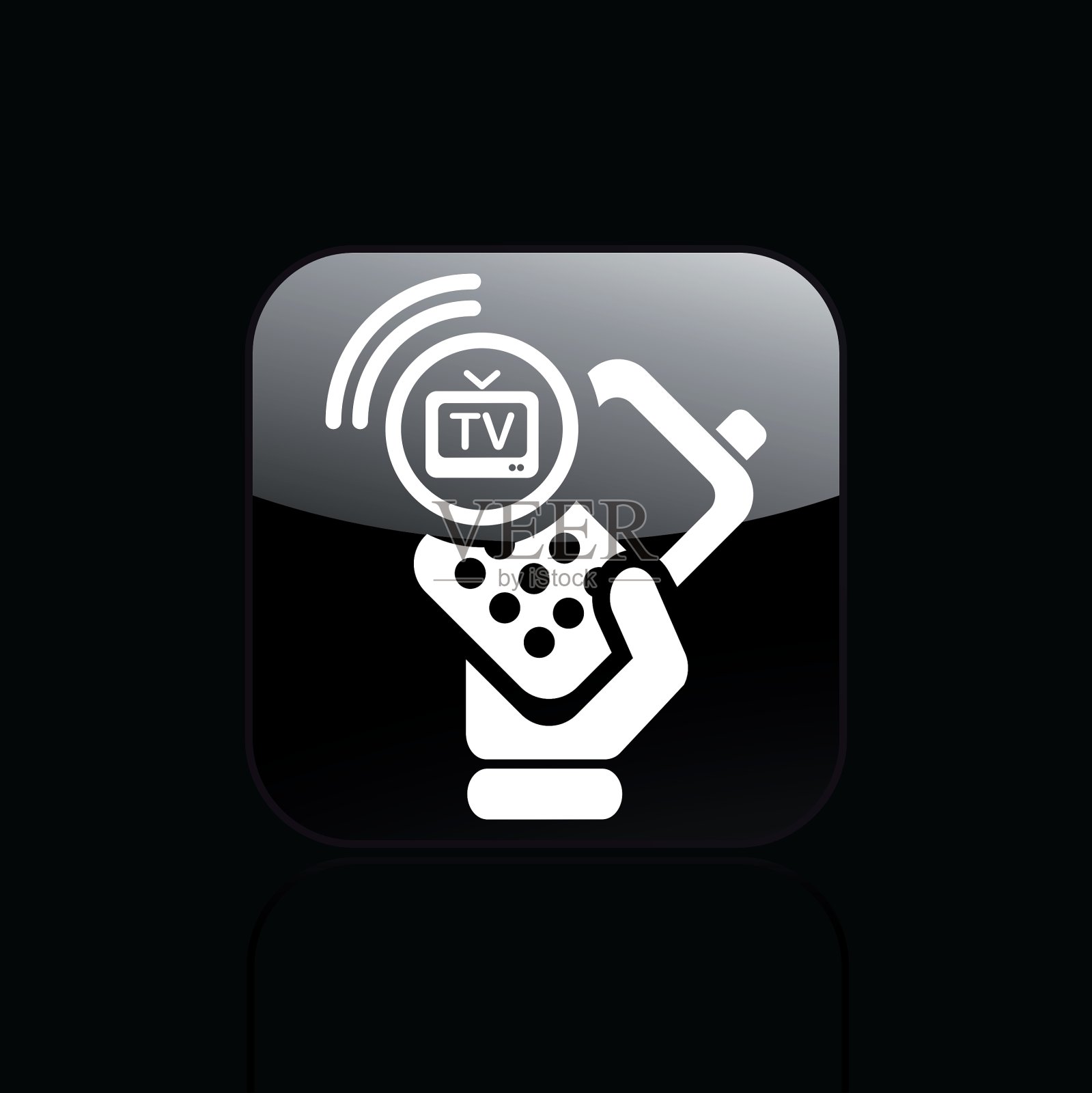 手机电视图标插画图片素材