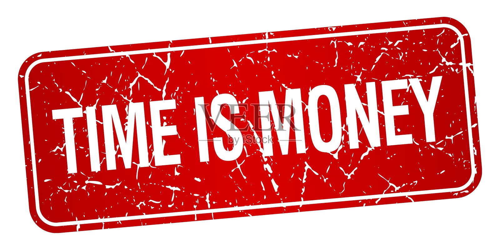 时间就是金钱，红方格栅，纹理孤立插画图片素材