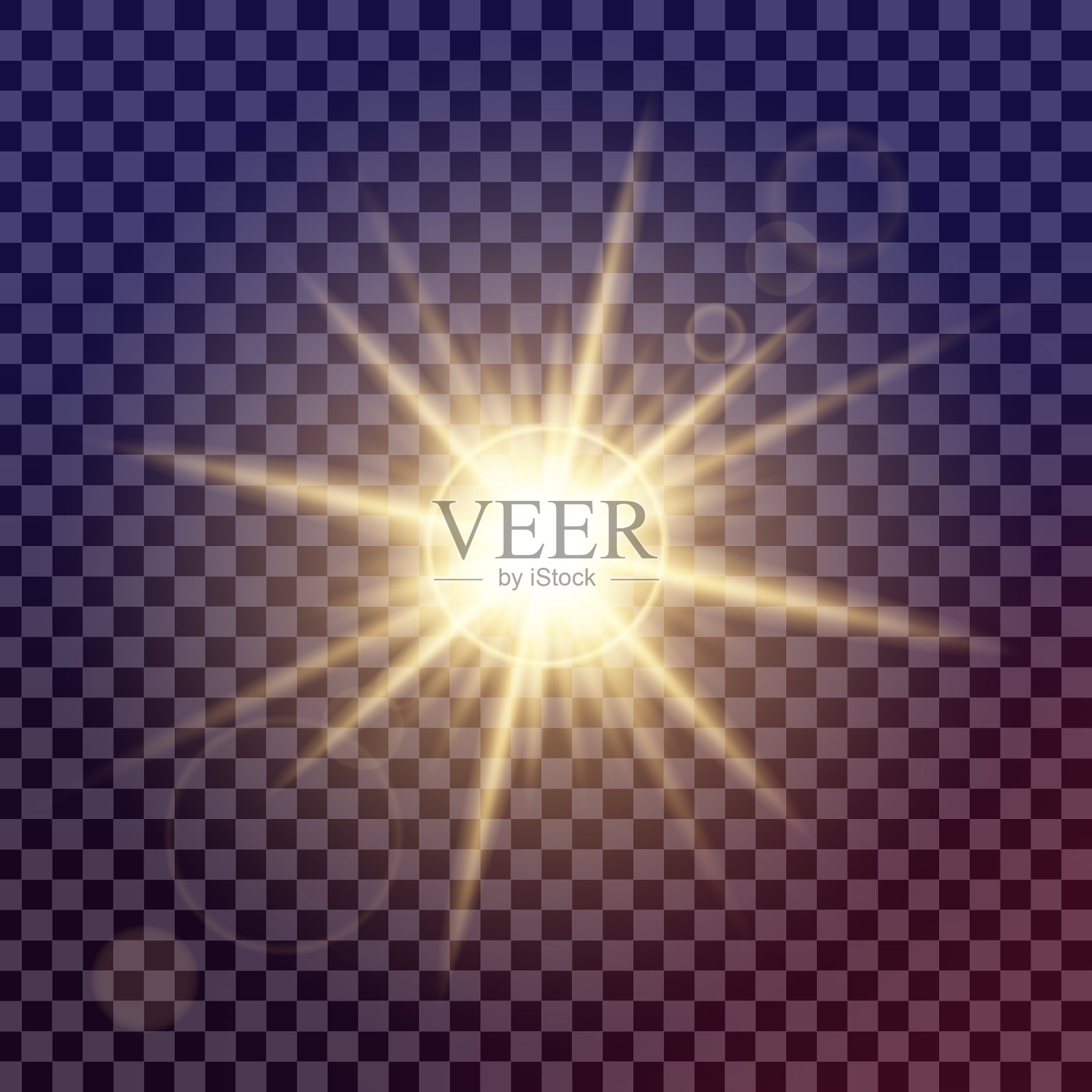 辉光效果创意概念套装插画图片素材