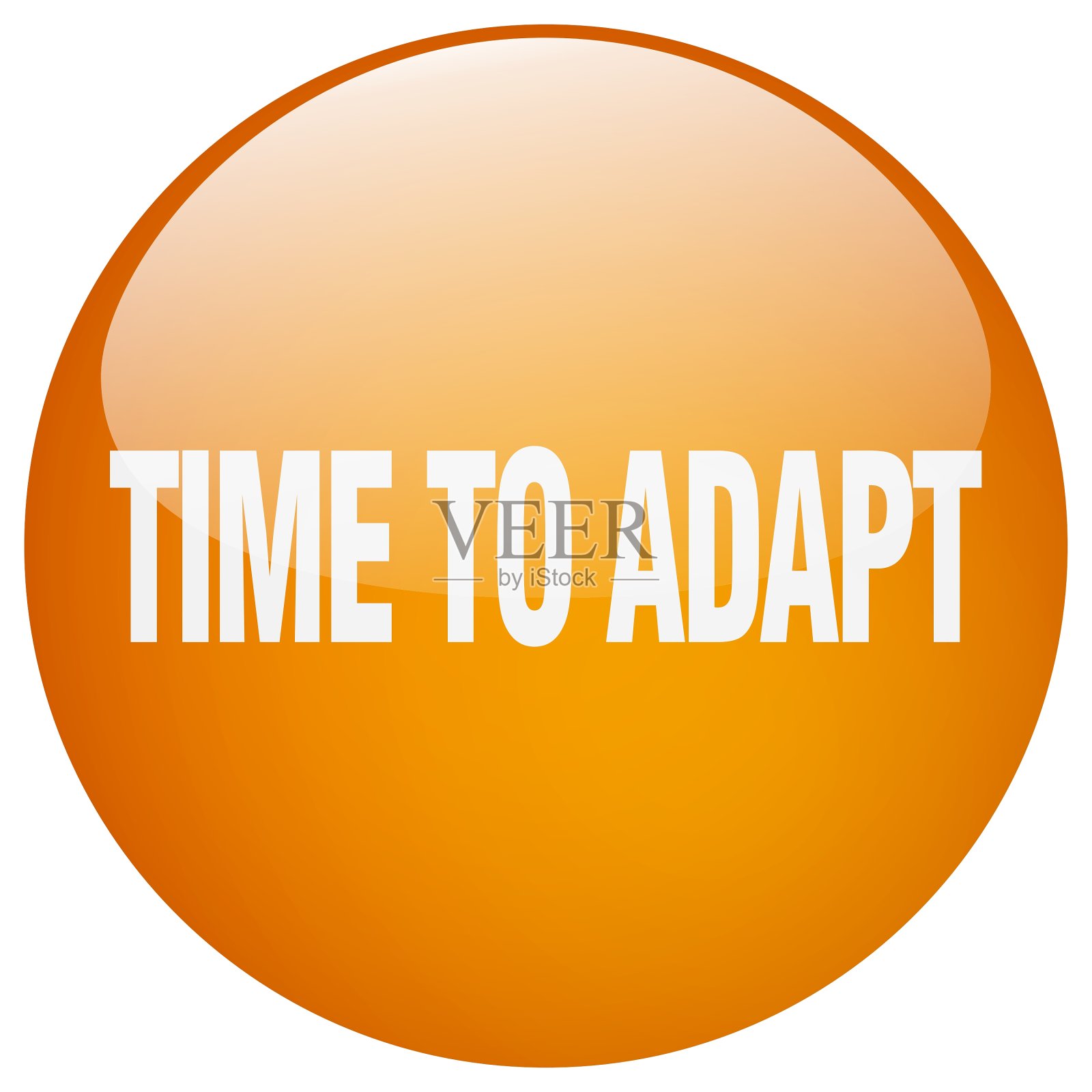 适时桔圆凝胶孤立推插画图片素材