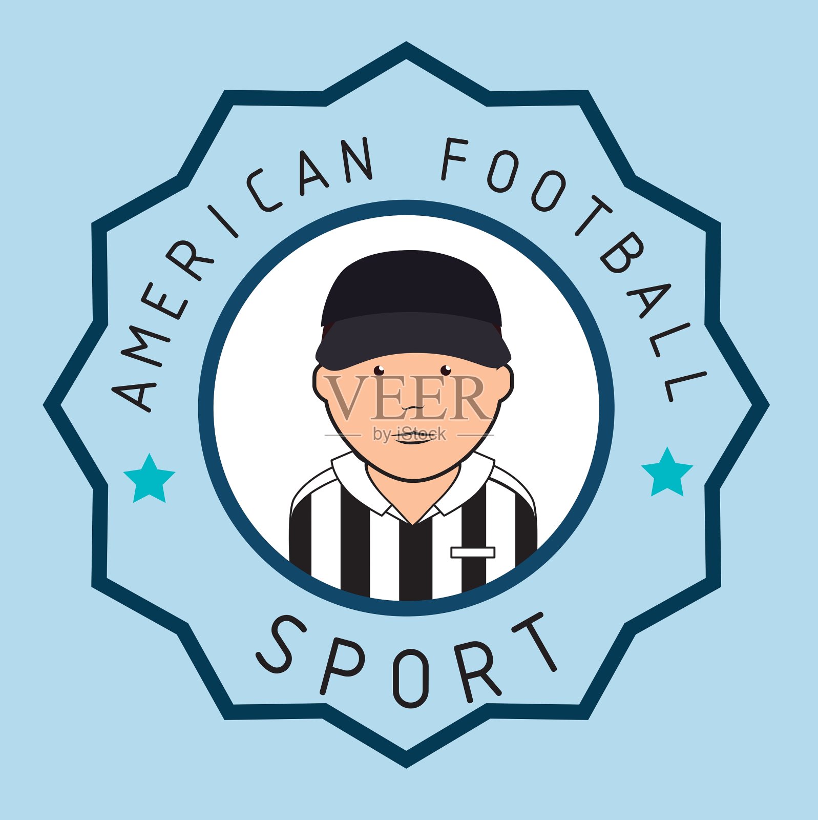 美式足球运动插画图片素材