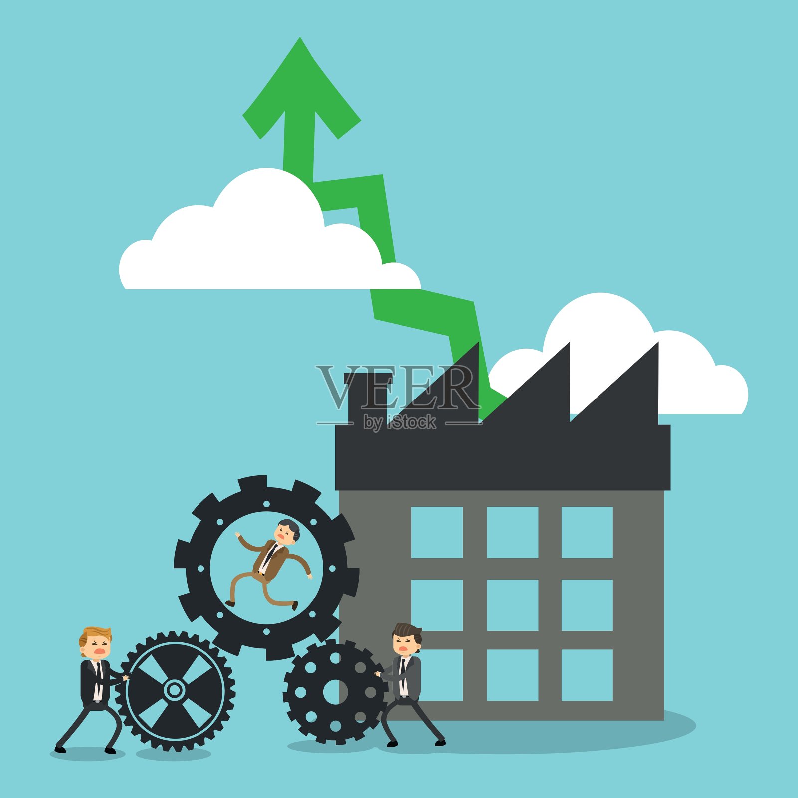 商人图标设计插画图片素材