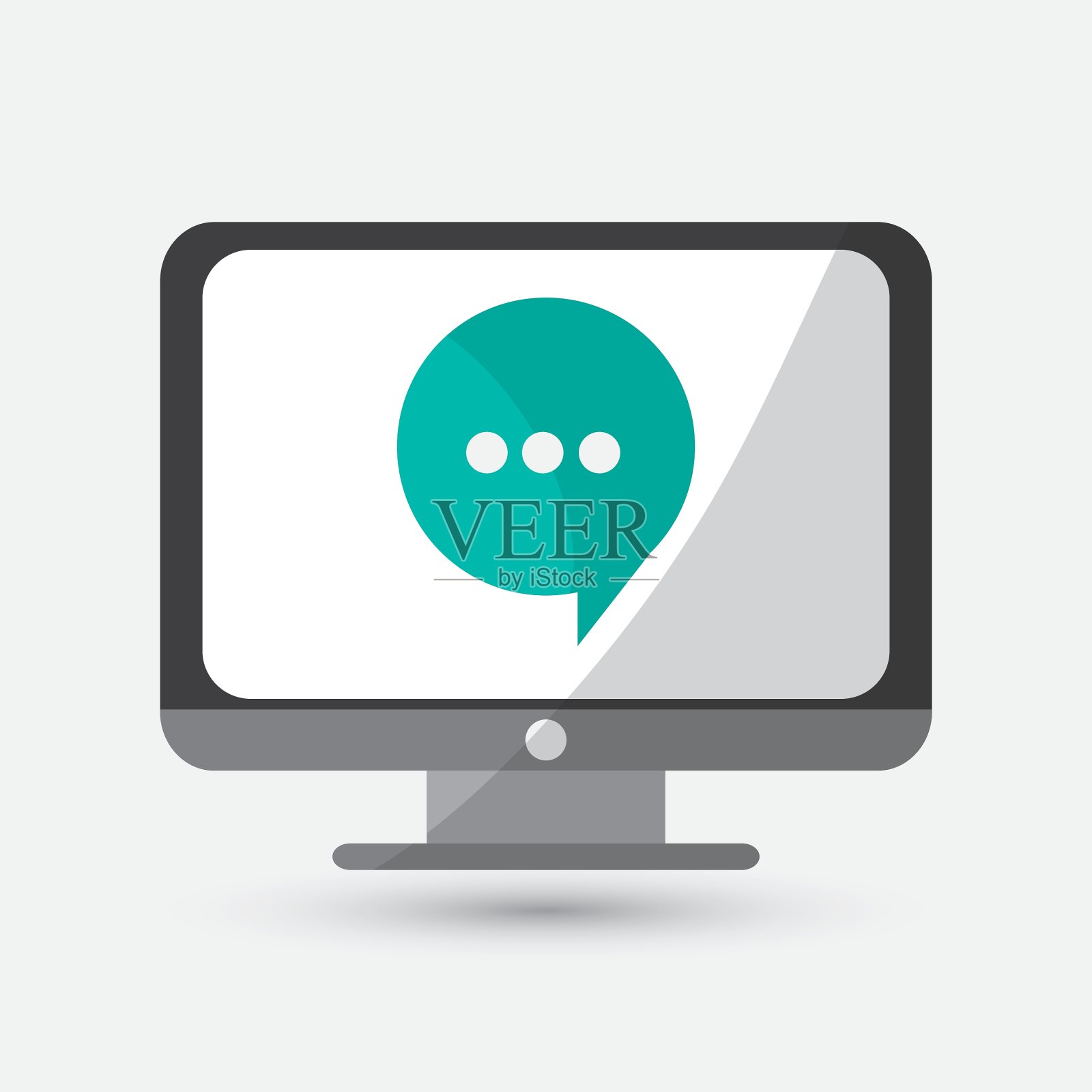 媒体图标平面插画图片素材