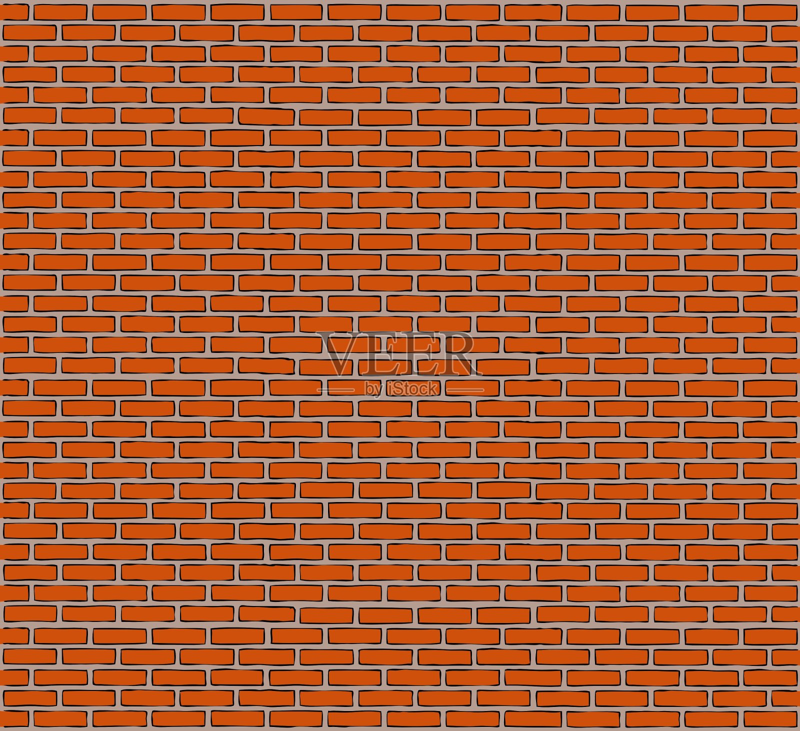 砖墙插画图片素材