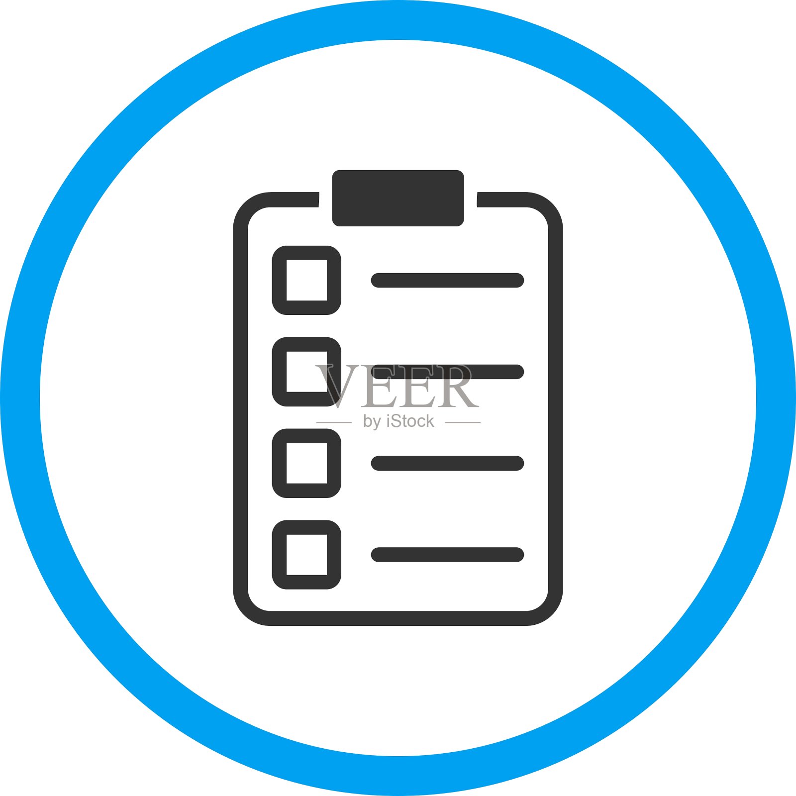 检查圆形图标插画图片素材