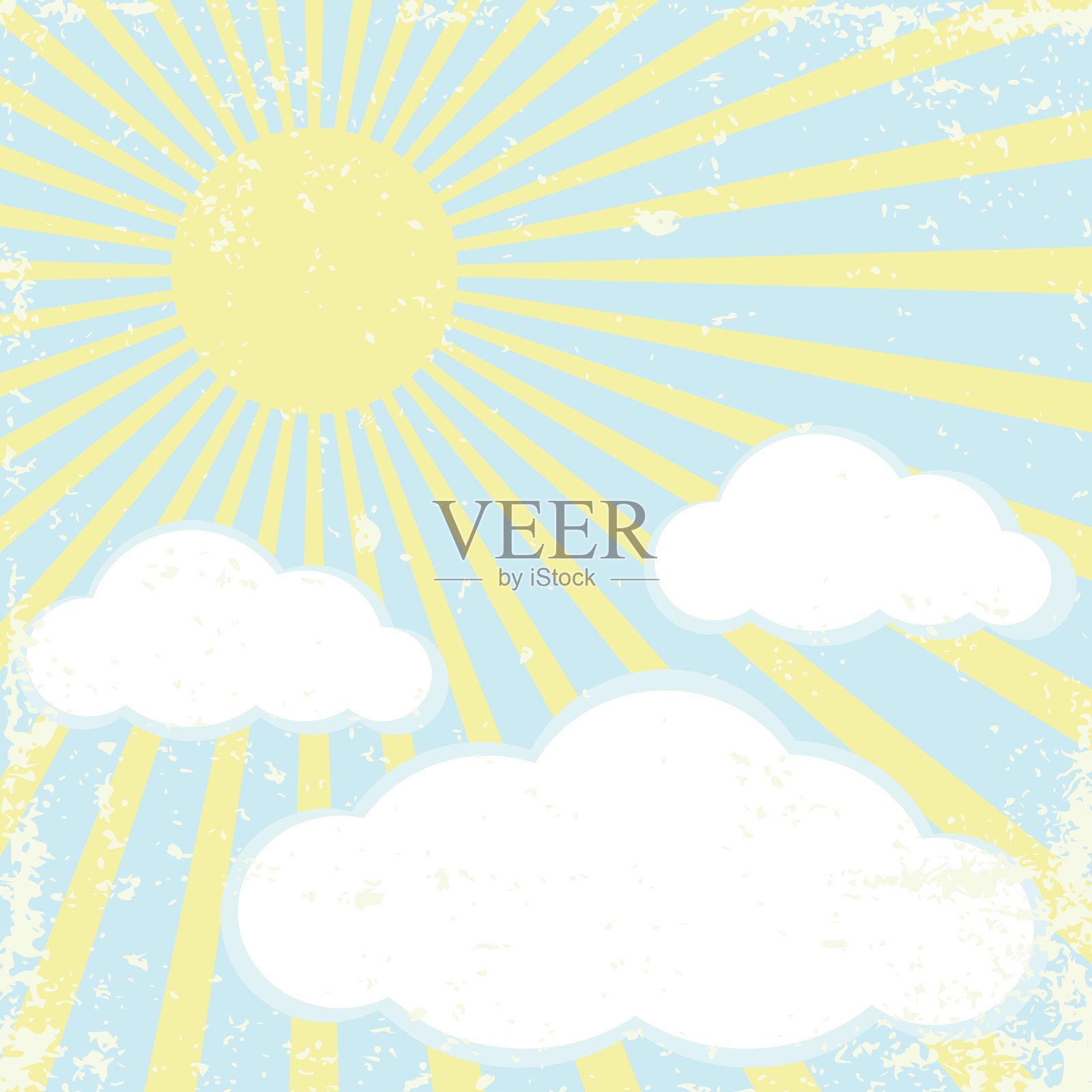 太阳背景插画图片素材