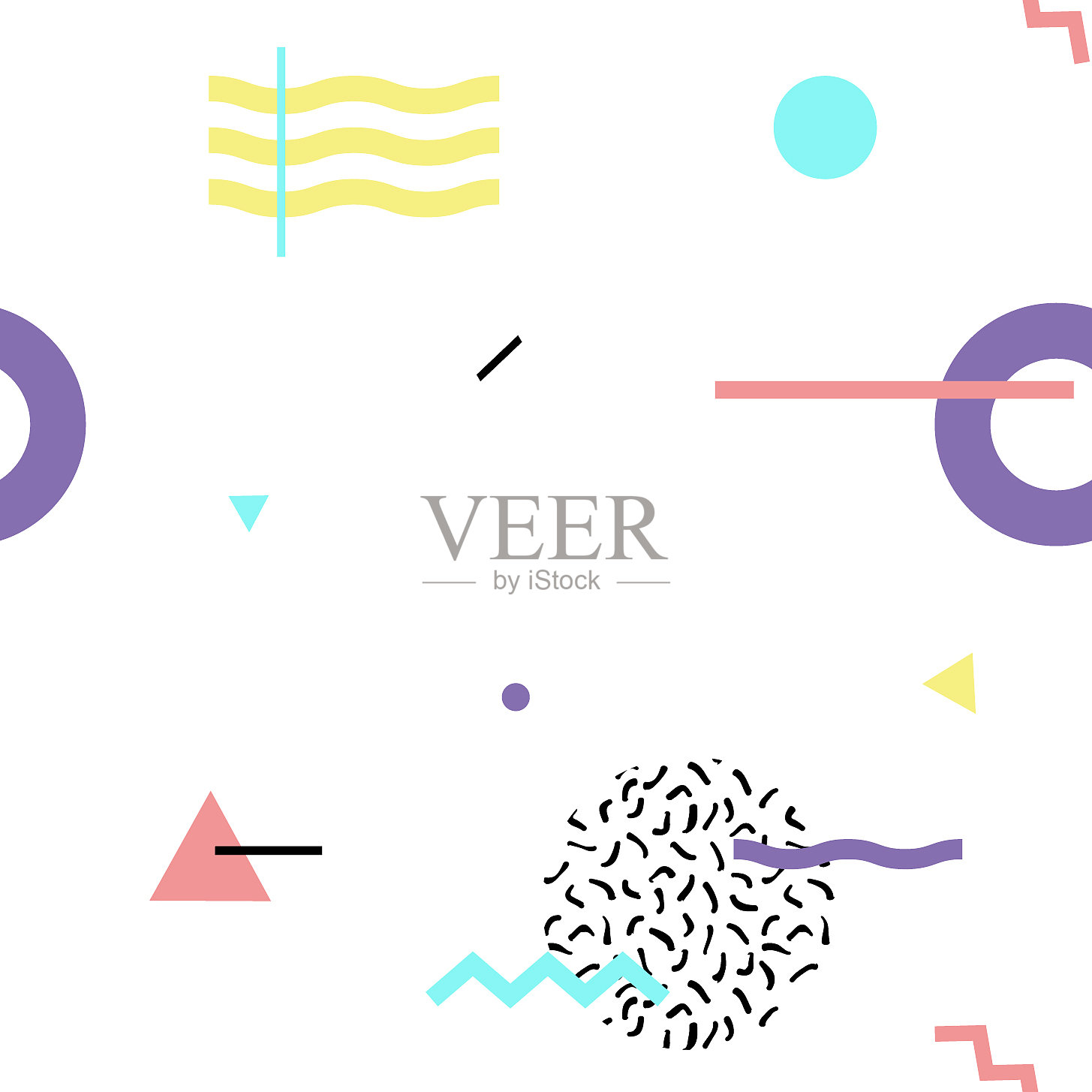 无缝的背景80年s8插画图片素材