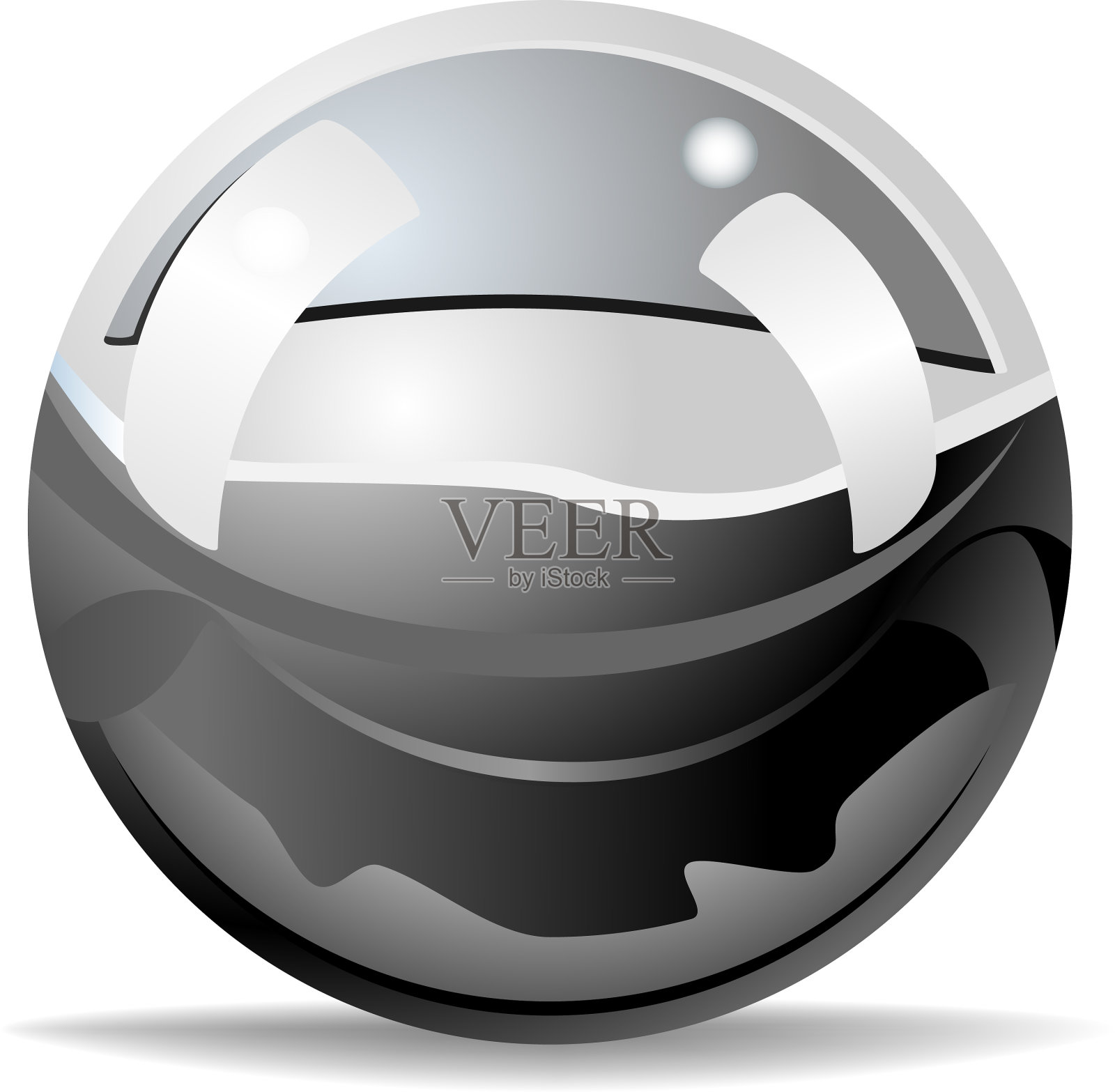 不锈钢球插画图片素材