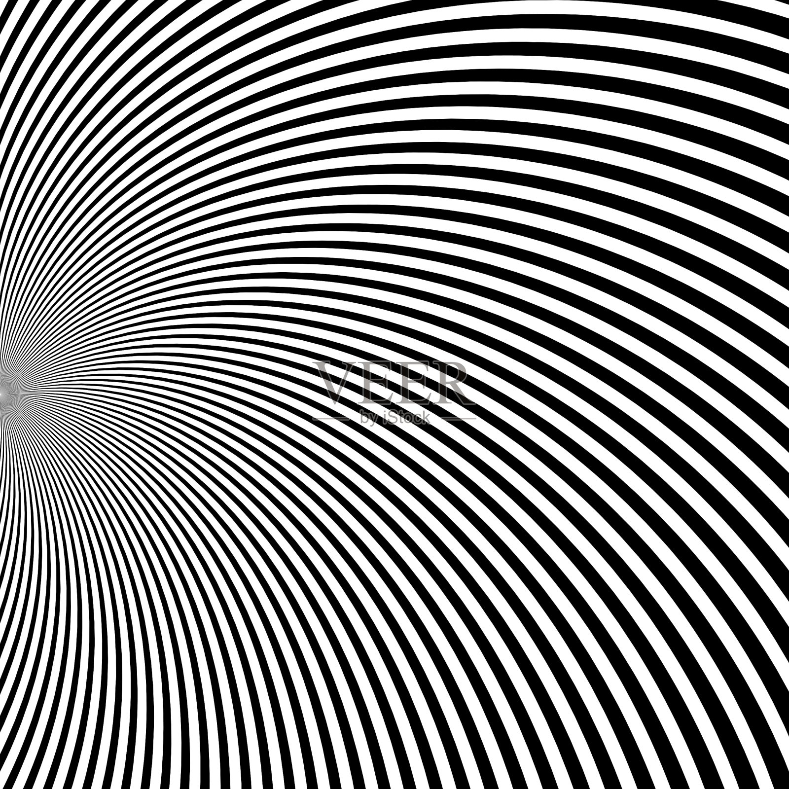 带有迷幻圆形的数字抽象图像插画图片素材