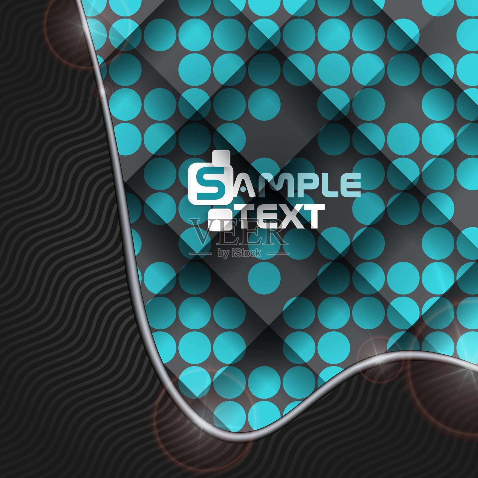 抽象的几何图案插画图片素材