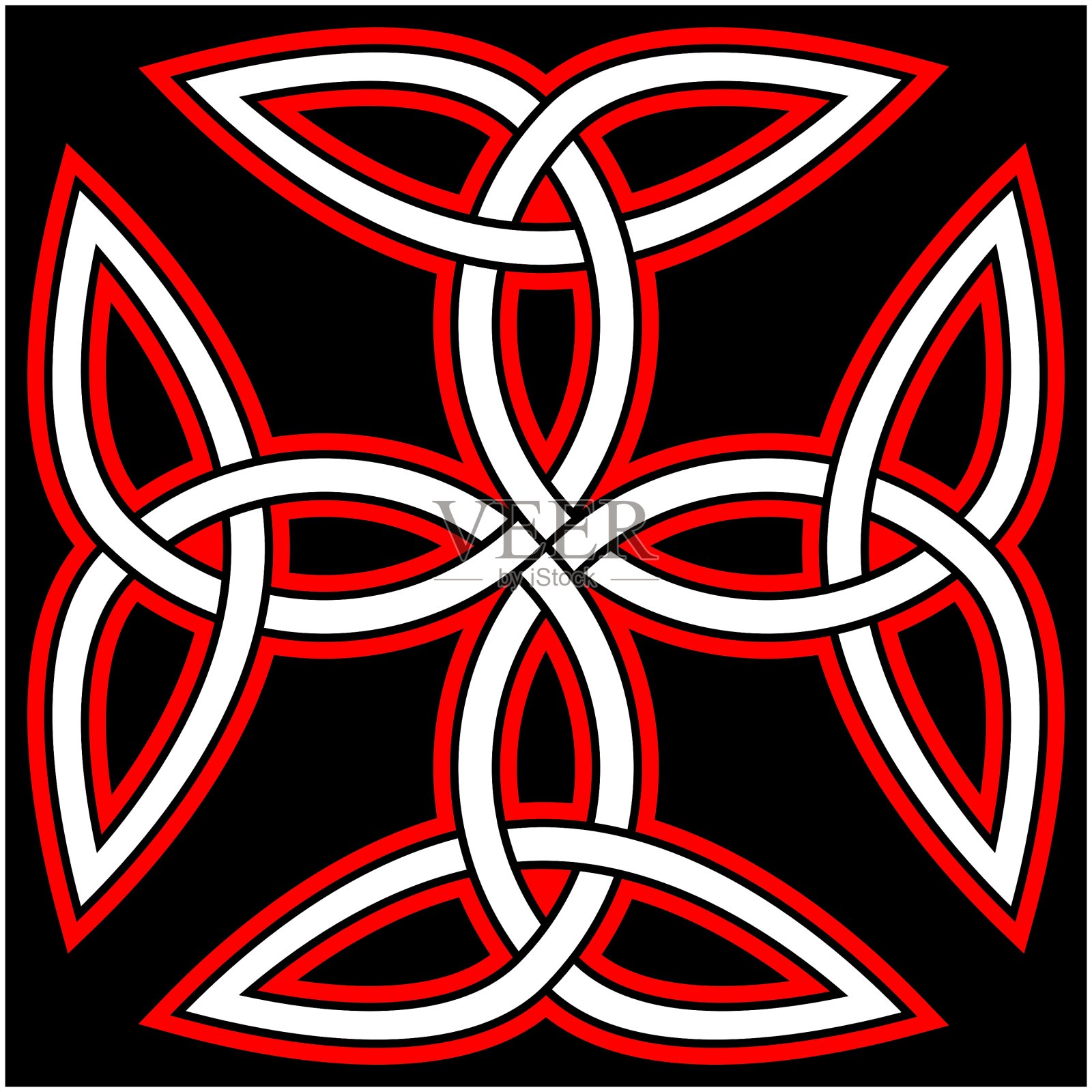 凯尔特第四纪结插画图片素材