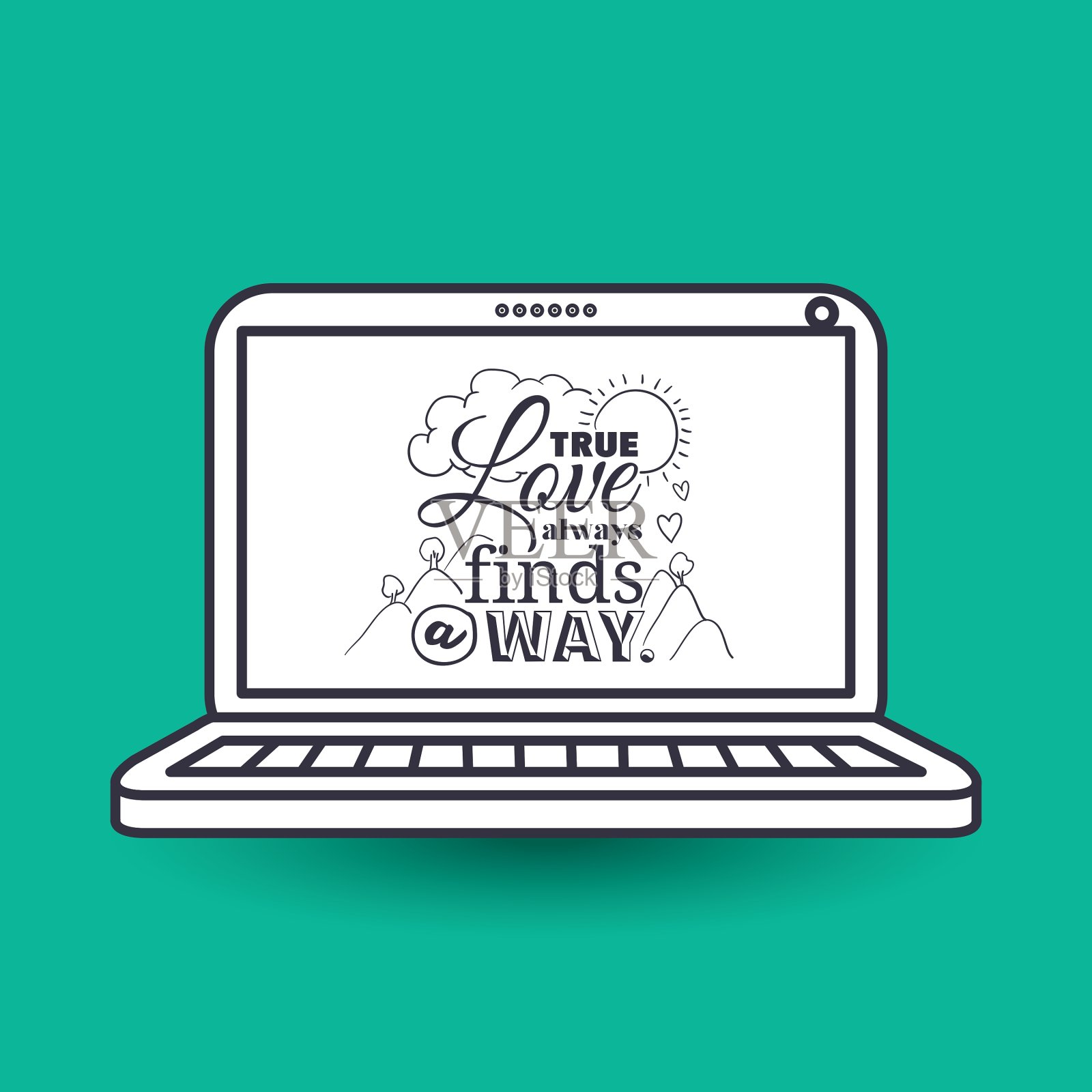 书法设计中的讯息插画图片素材