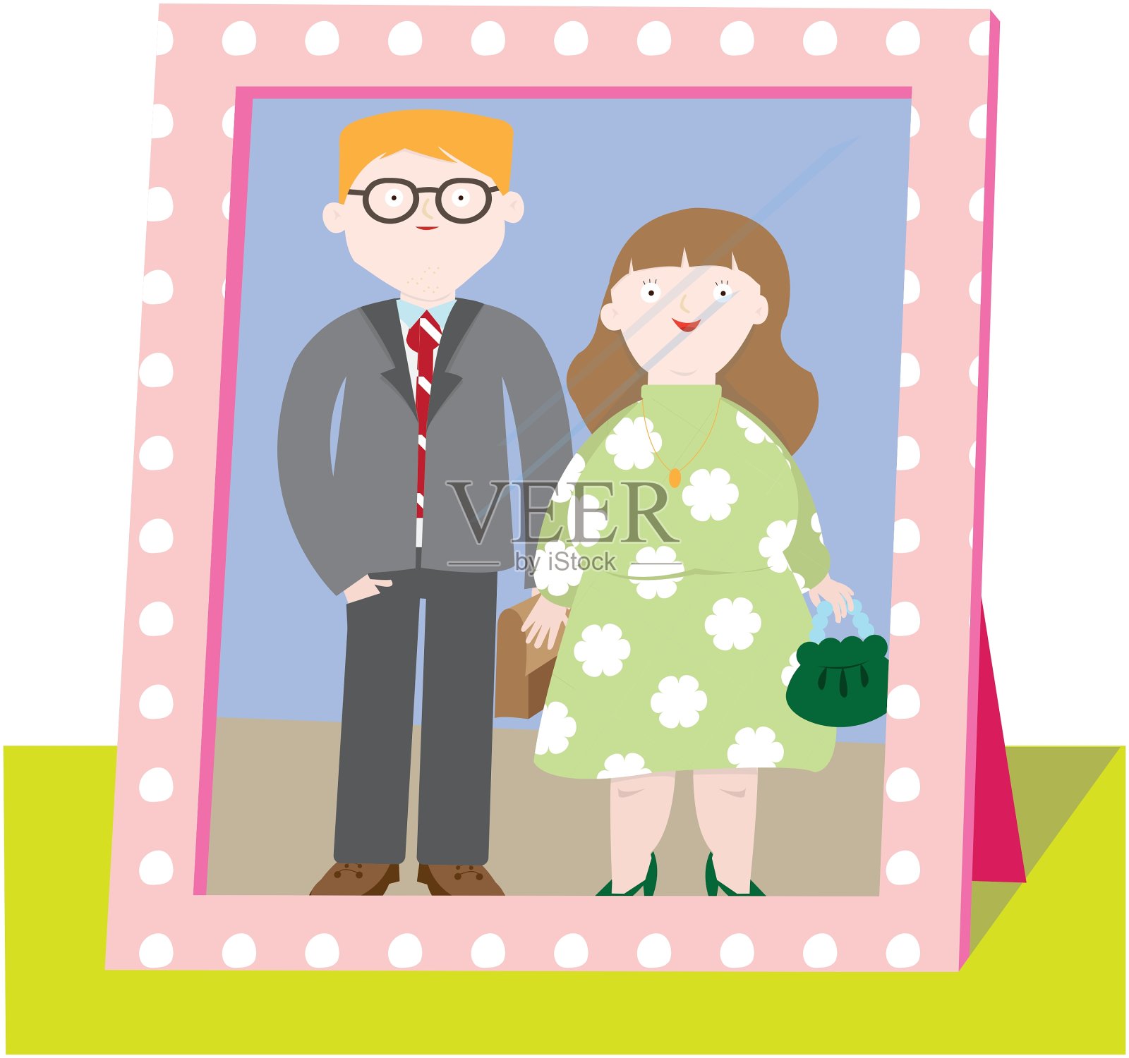 亲密的家庭插画图片素材