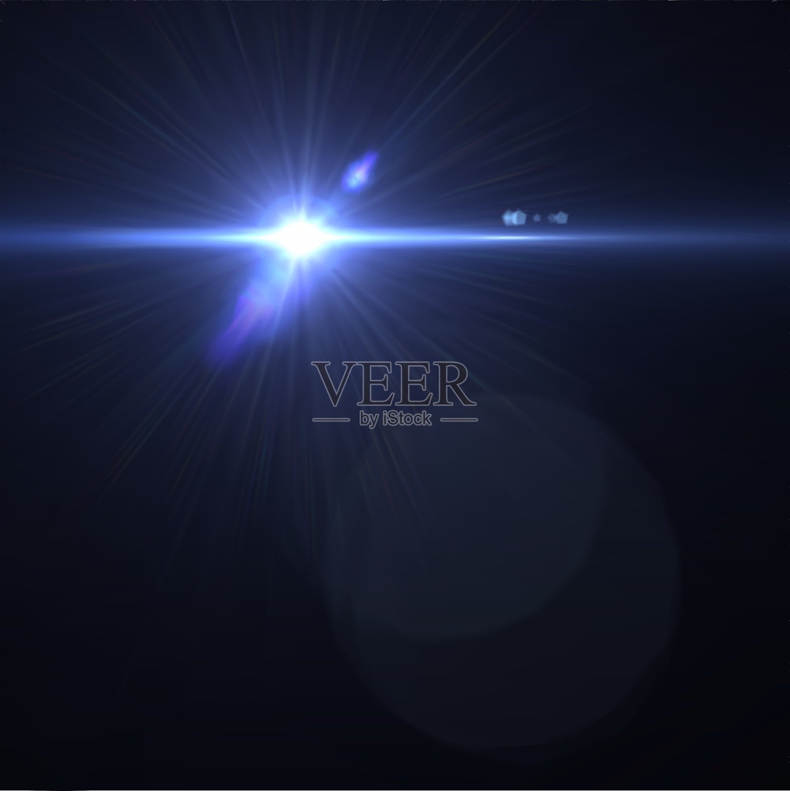 蓝色的火焰插画图片素材