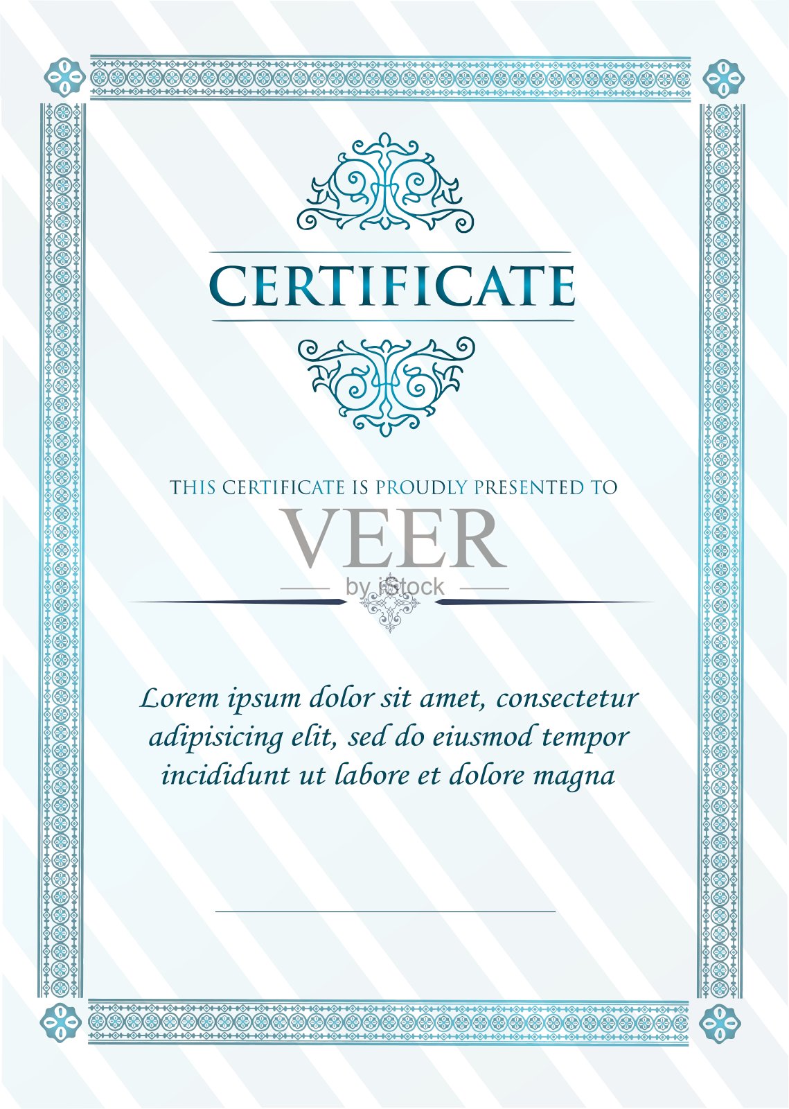 古董框架成就证书插画图片素材