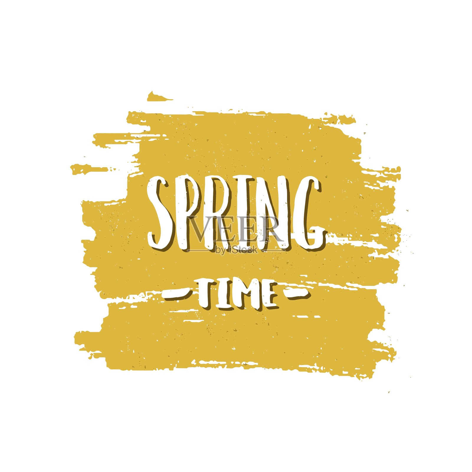 handdrawn刻字春天设计元素图片