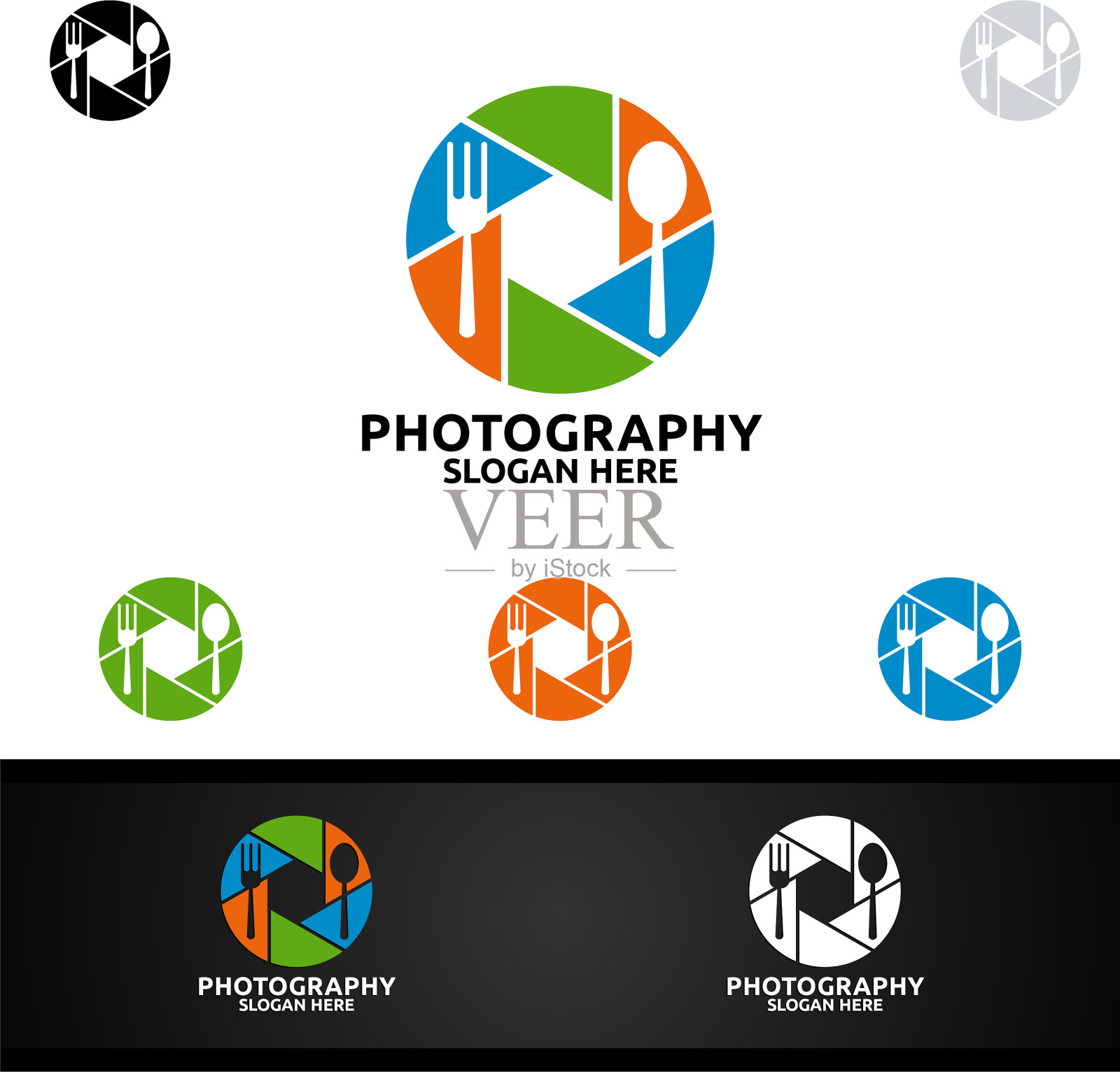 美食相机摄影标志插画图片素材