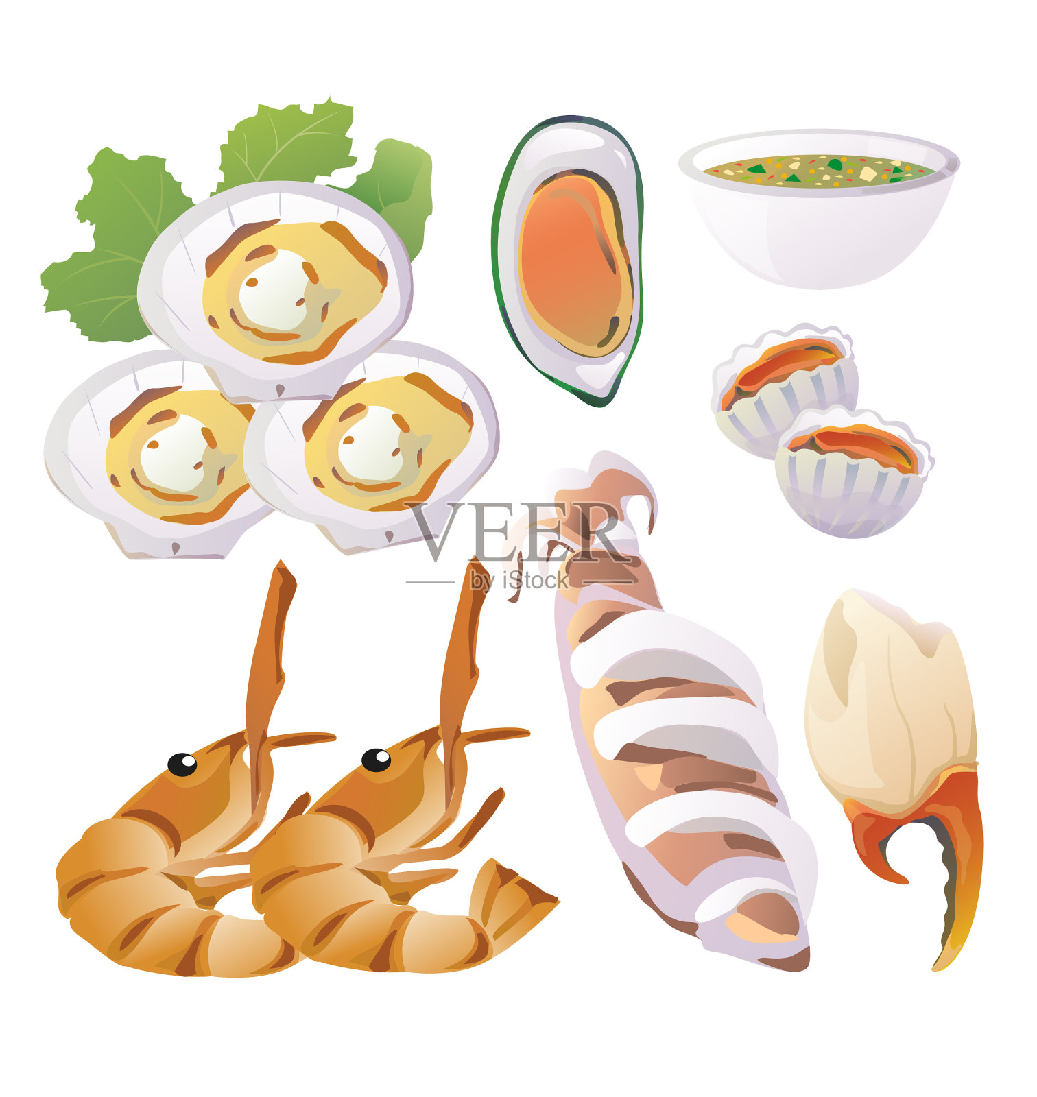 海鲜设计元素图片