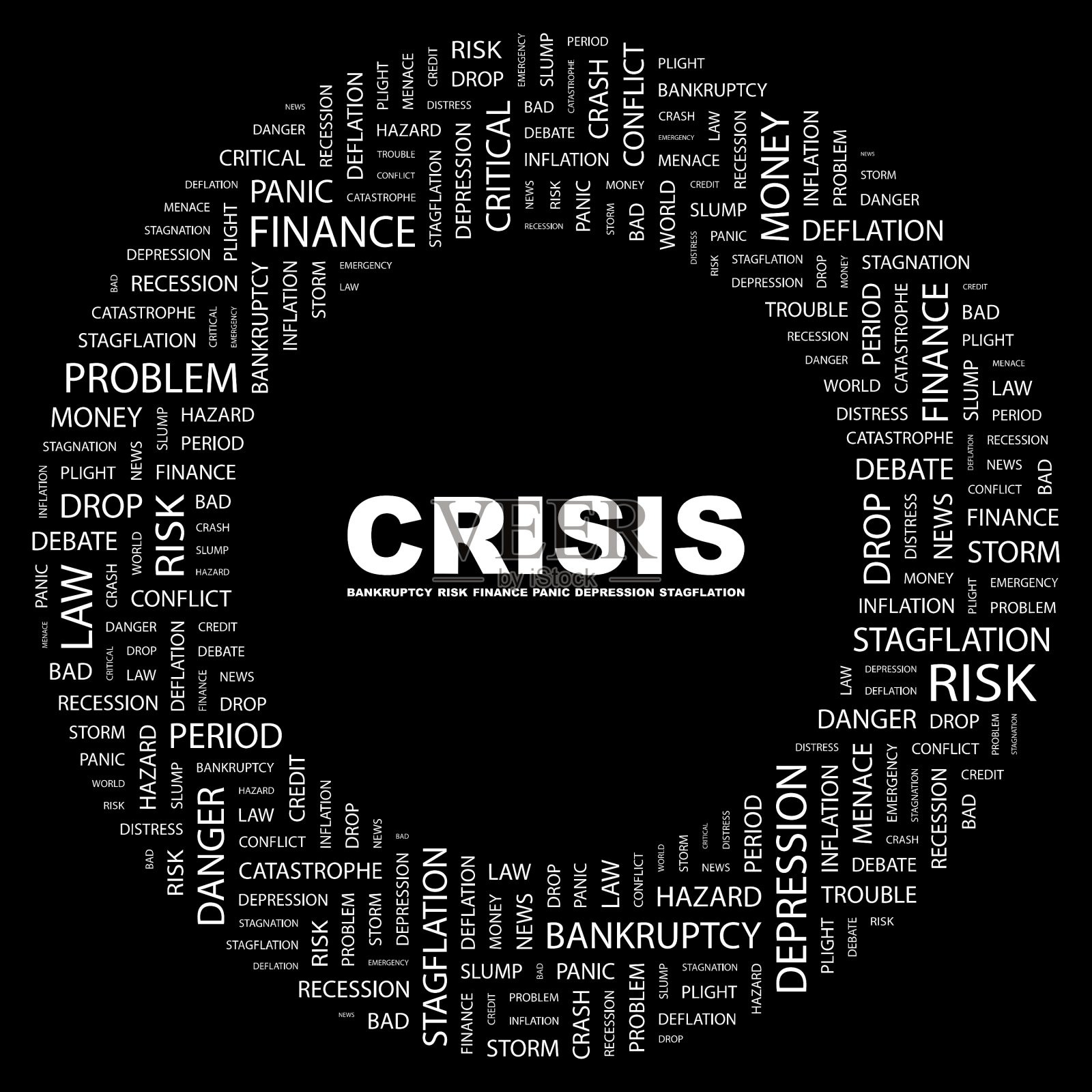 危机插画图片素材