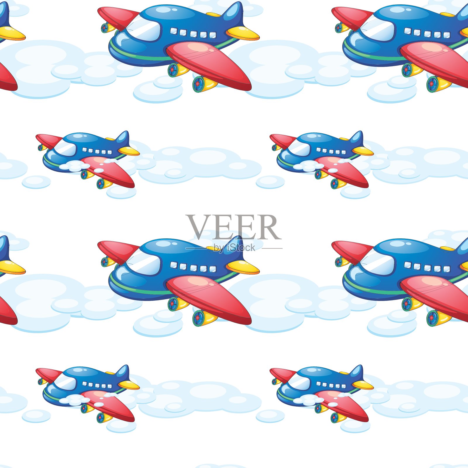 一架飞机插画图片素材