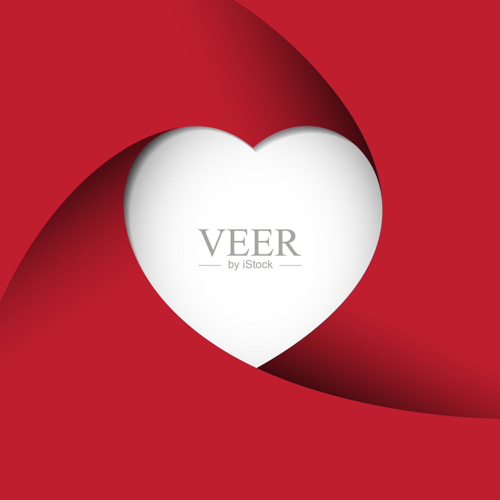 红心纸背景插画图片素材