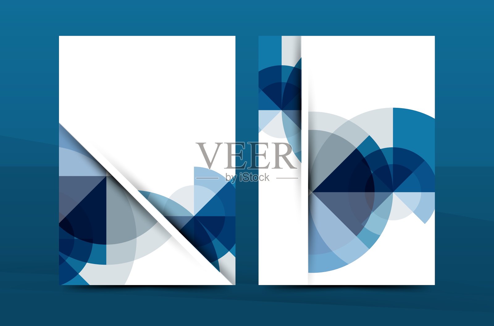 彩色新鲜商业A4封面模板宣传单设计模板素材