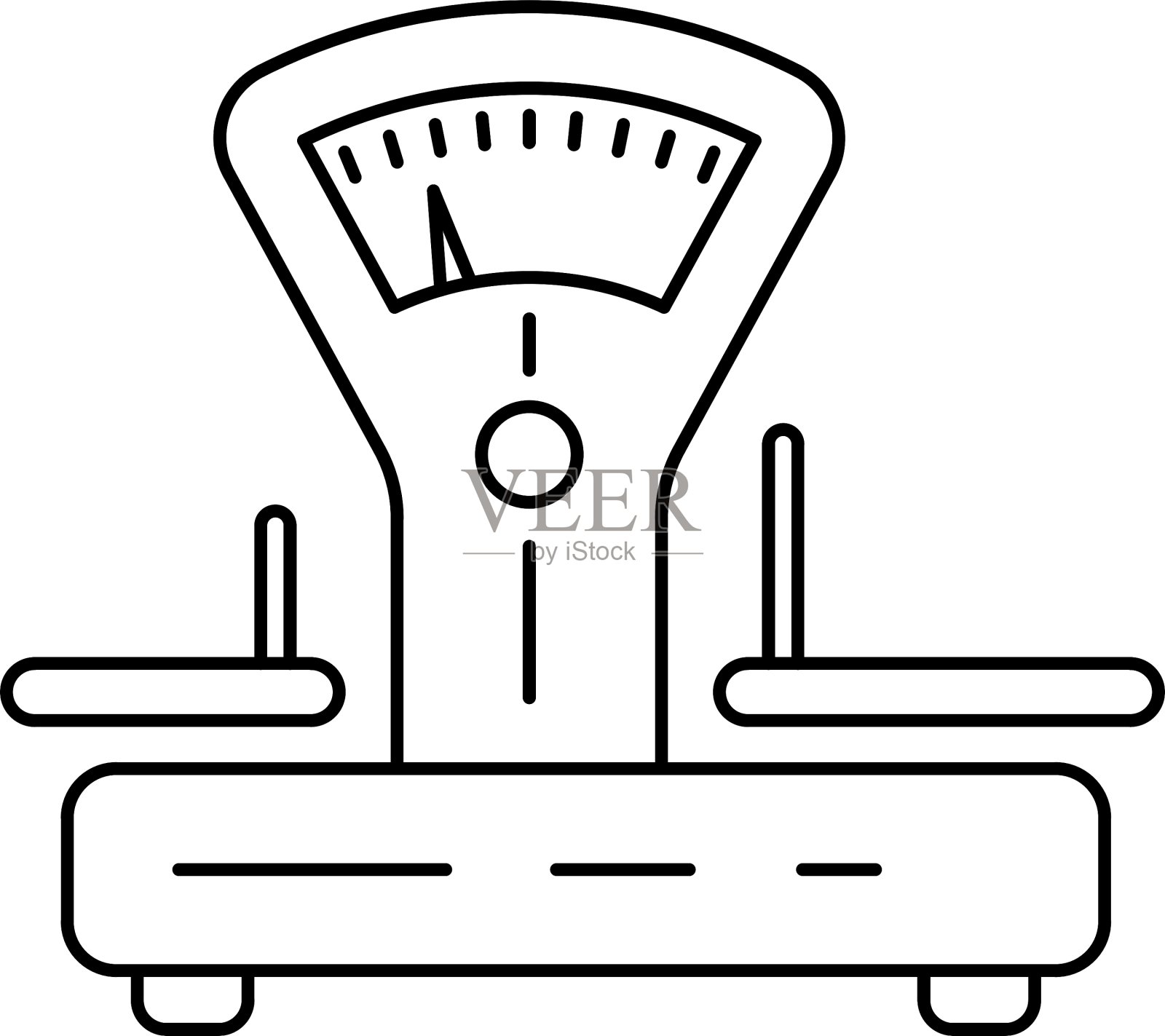 比例的线性图标插画图片素材
