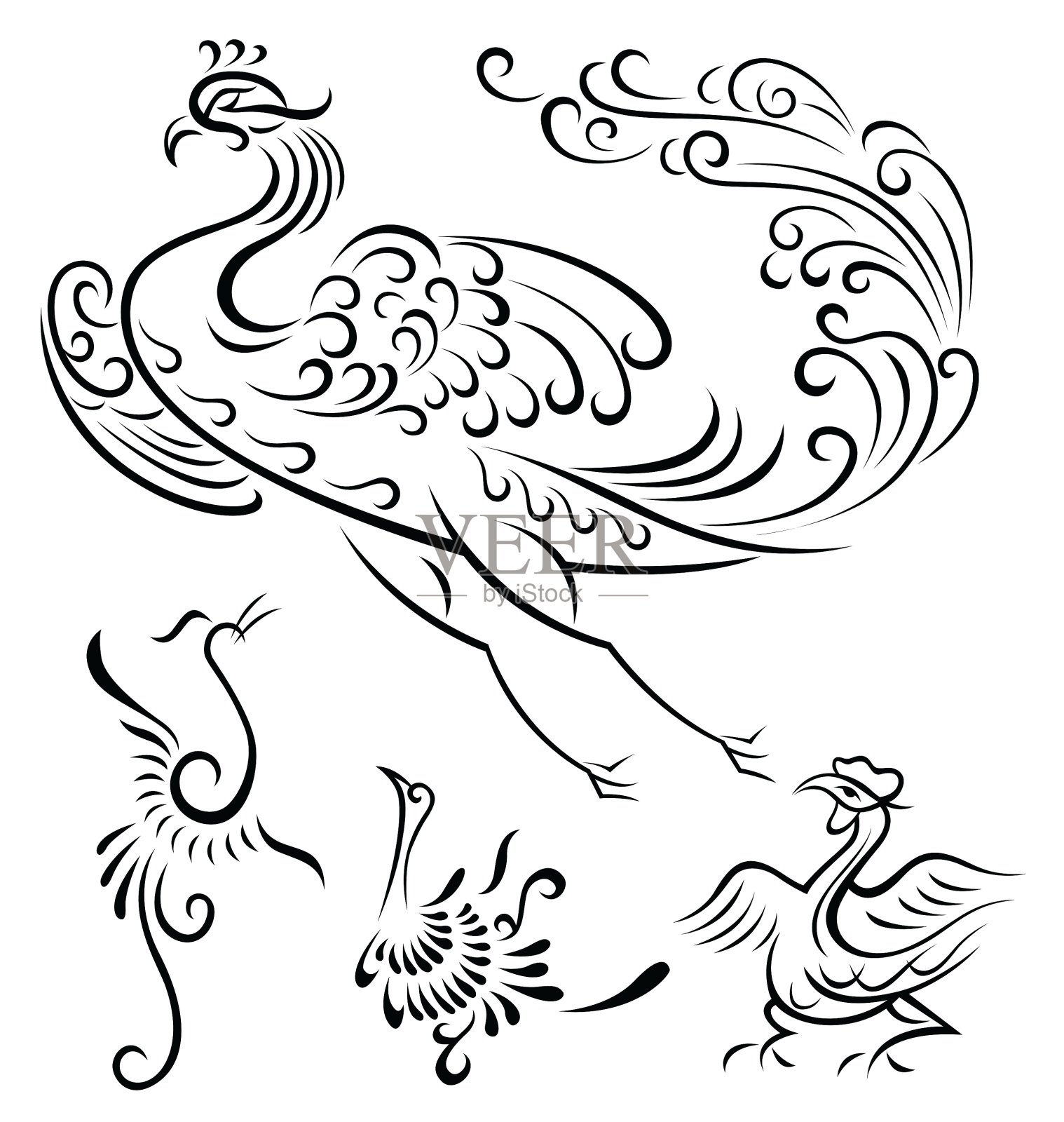 鸟纹设计设计元素图片