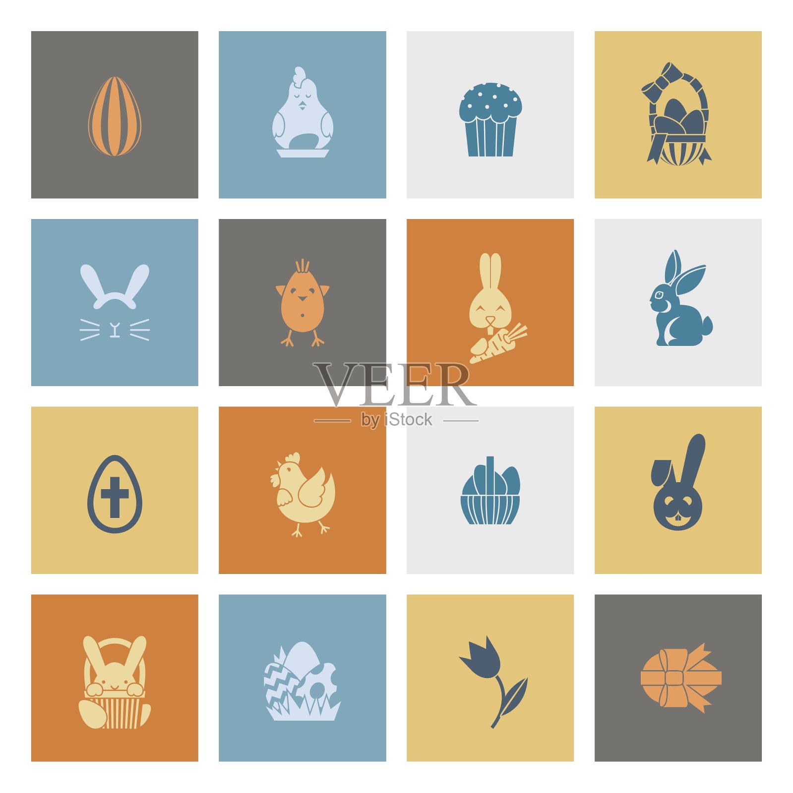 庆祝复活节的图标图标素材