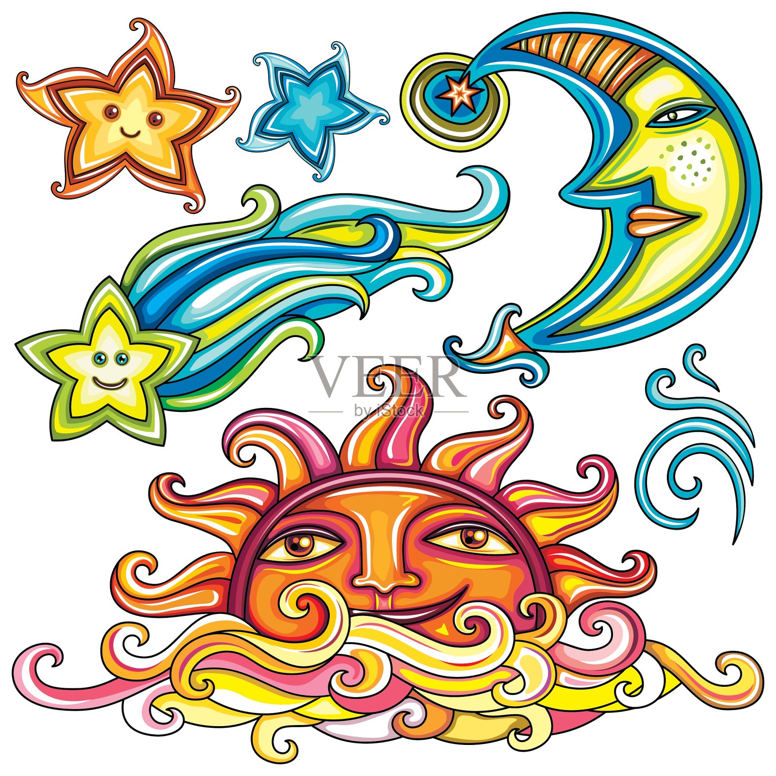 太阳能集设计元素图片