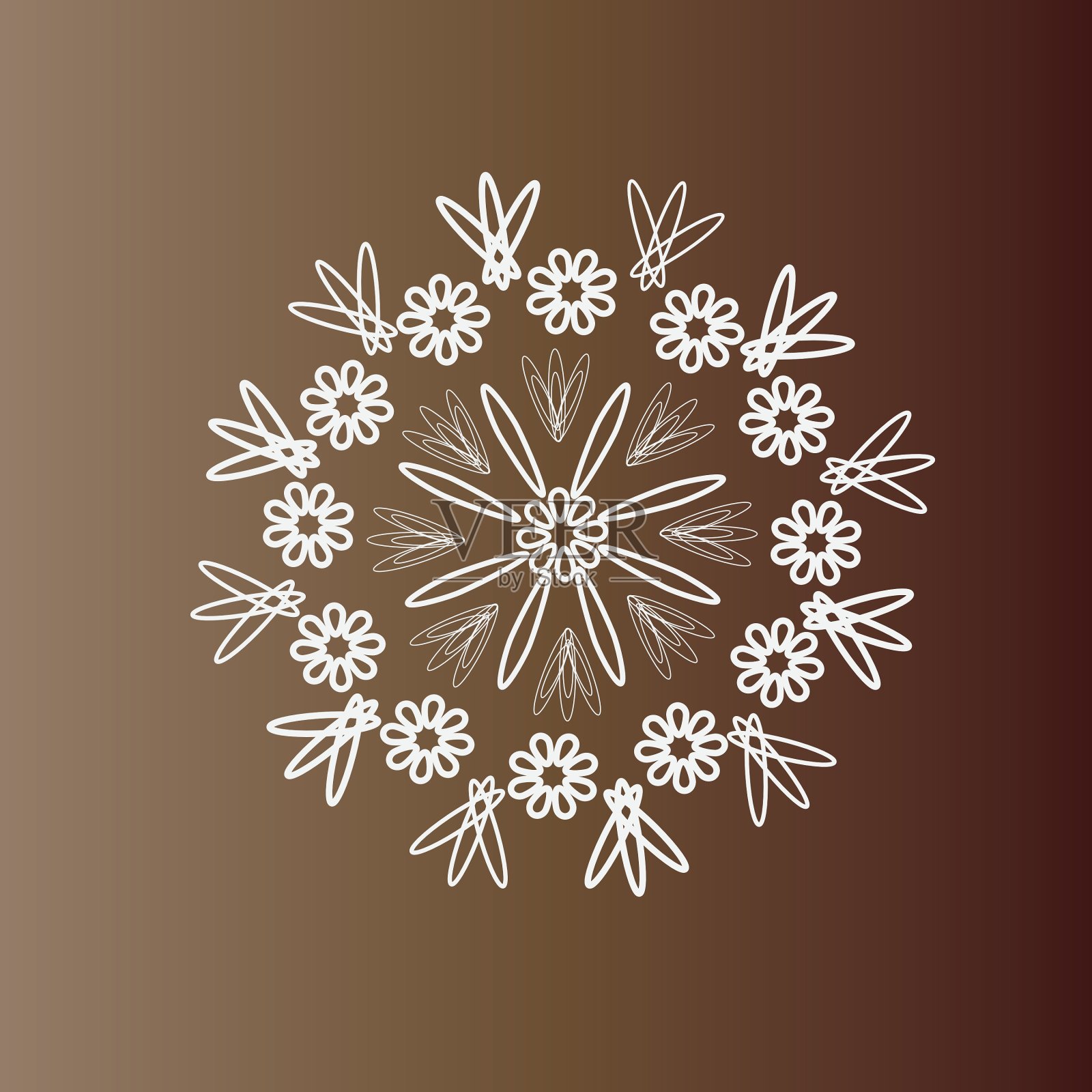 花卉图案插画图片素材