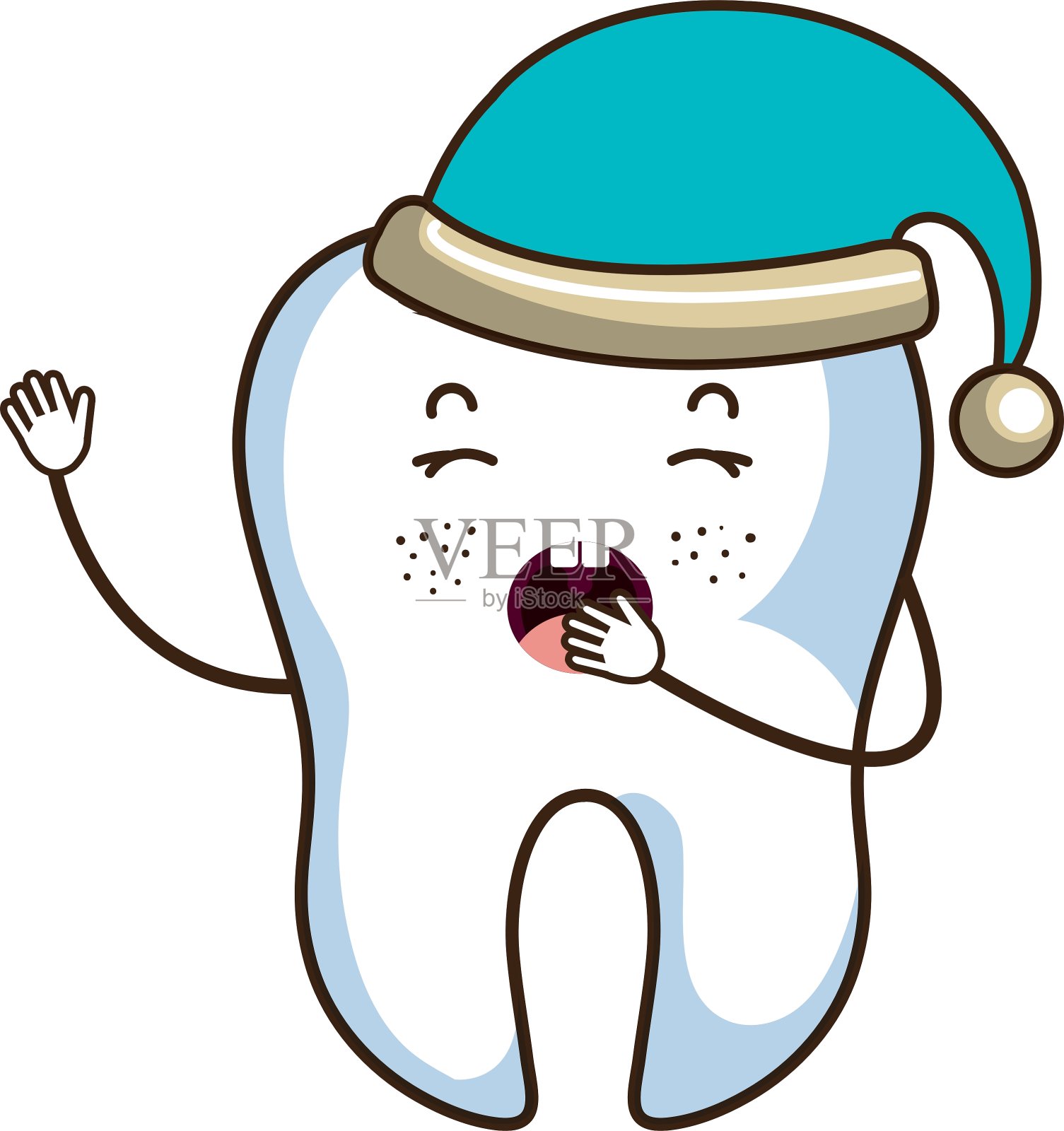 医疗牙科护理卡通主题设计插画图片素材