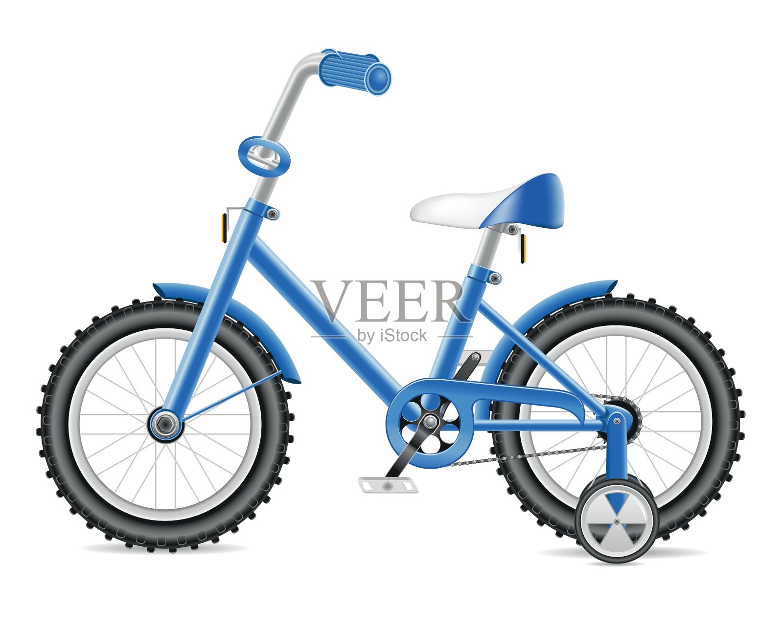 孩子们的自行车设计元素图片