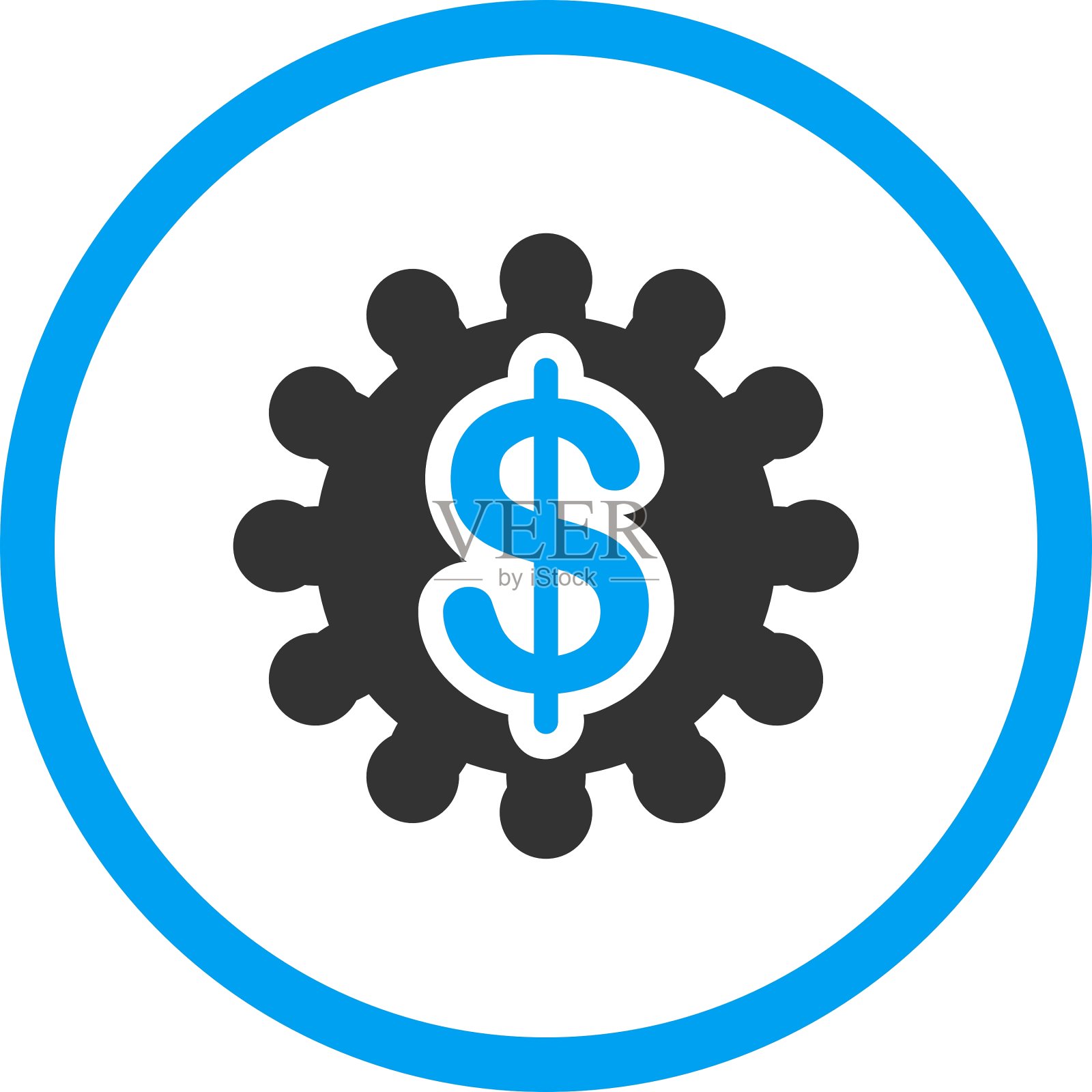 支付选项圈中的图标插画图片素材