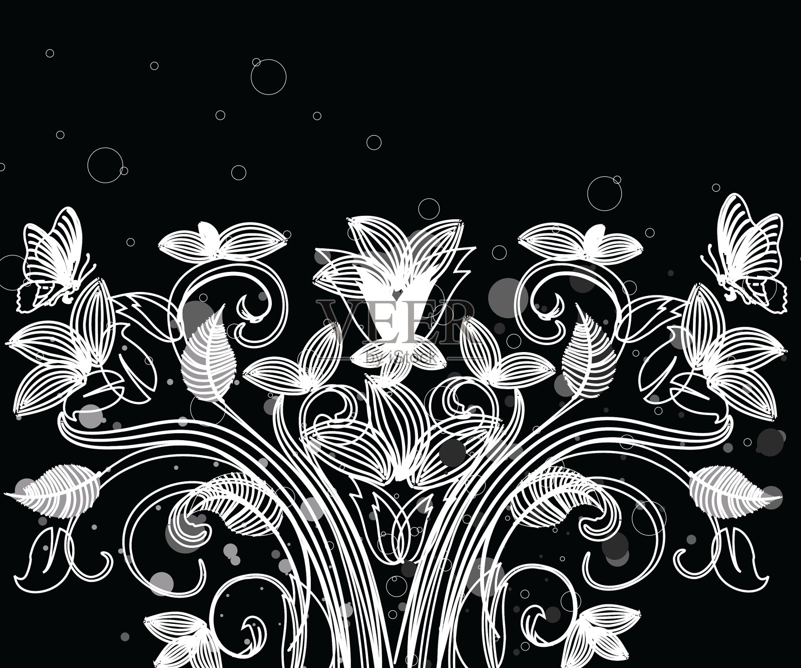 花的图案插画图片素材