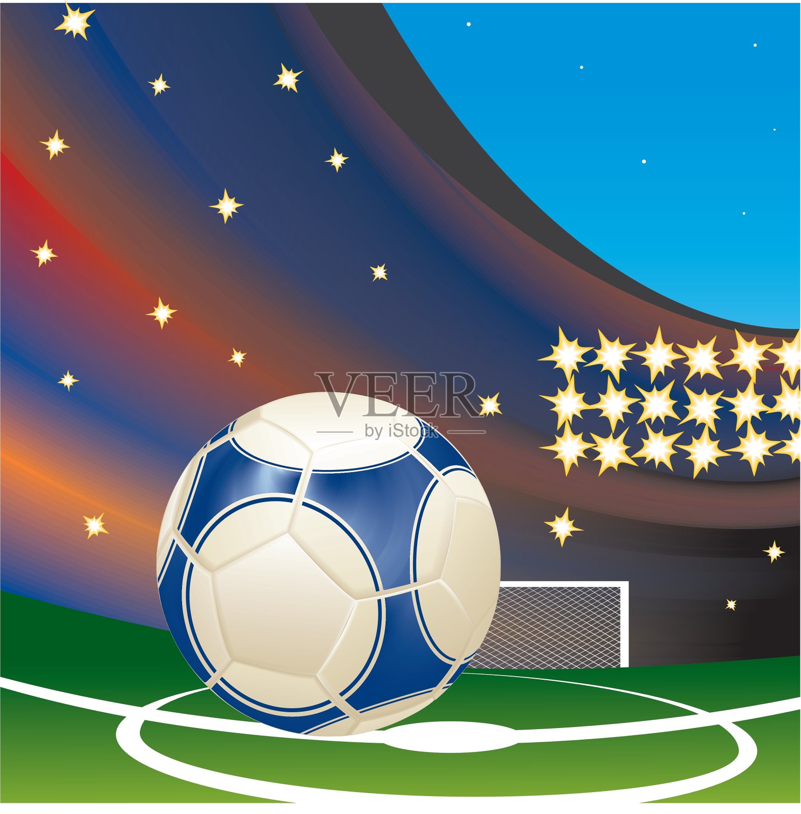 足球场插画图片素材