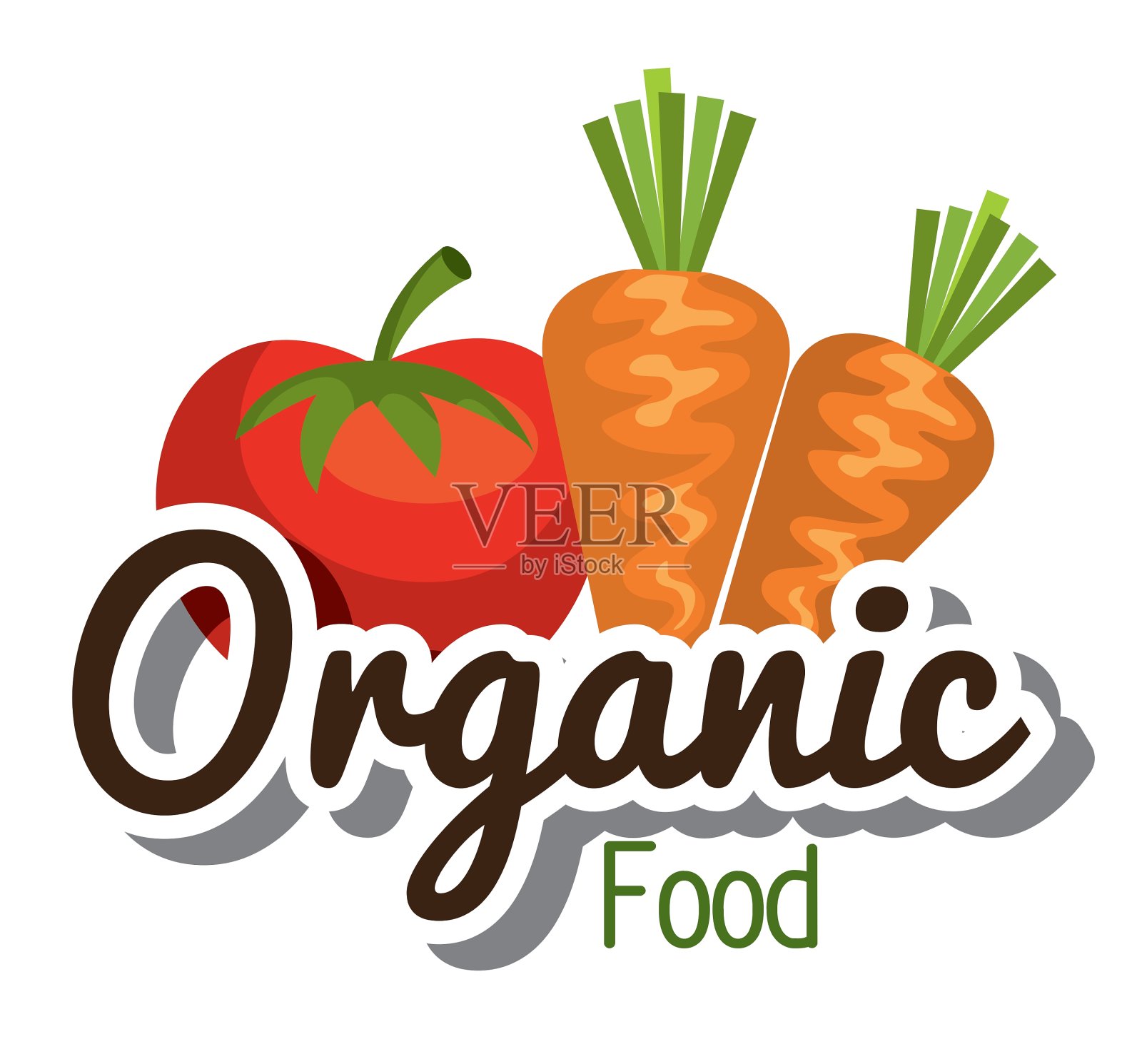 健康食品设计插画图片素材