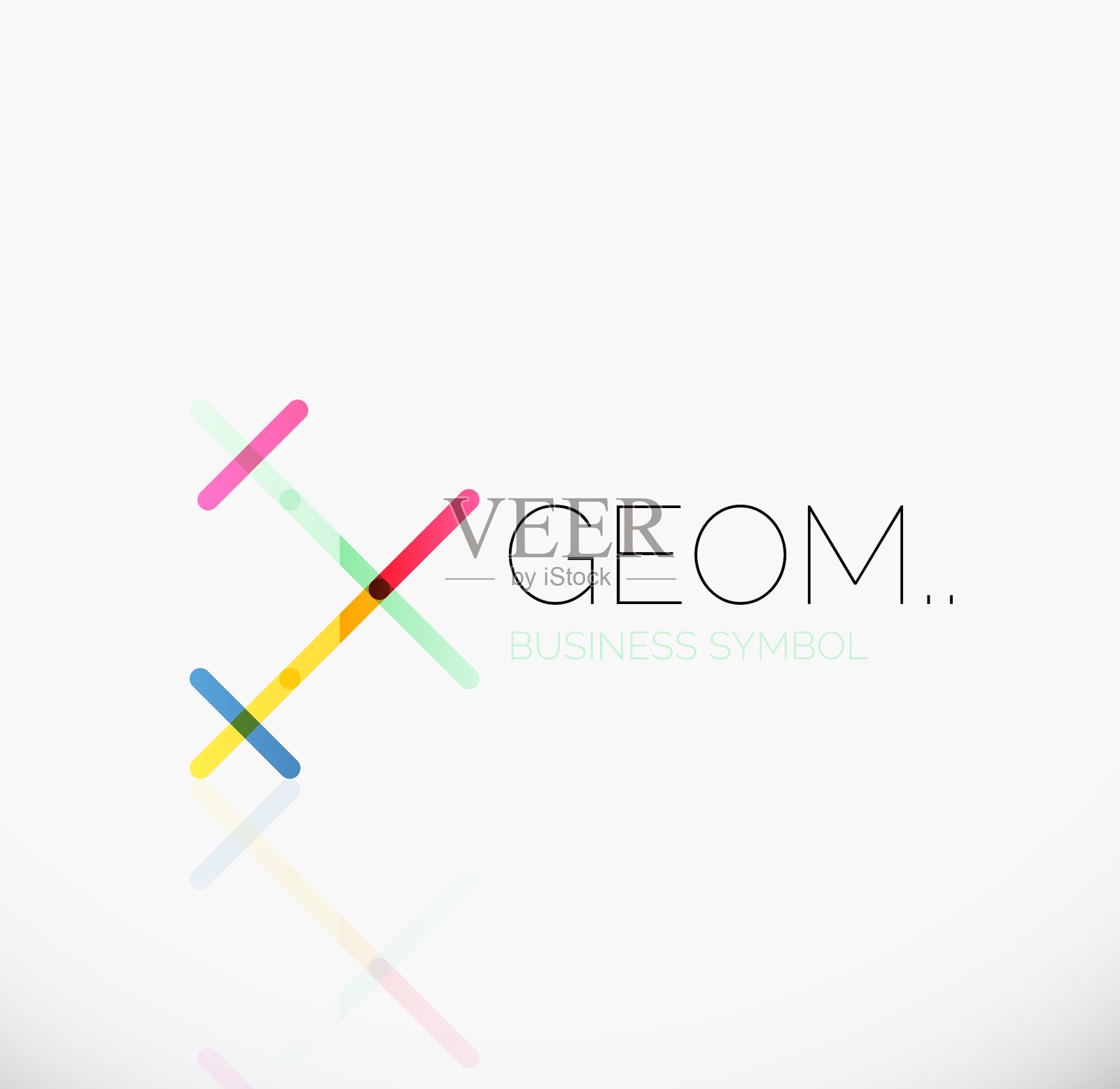 标志线性抽象几何图标图标素材