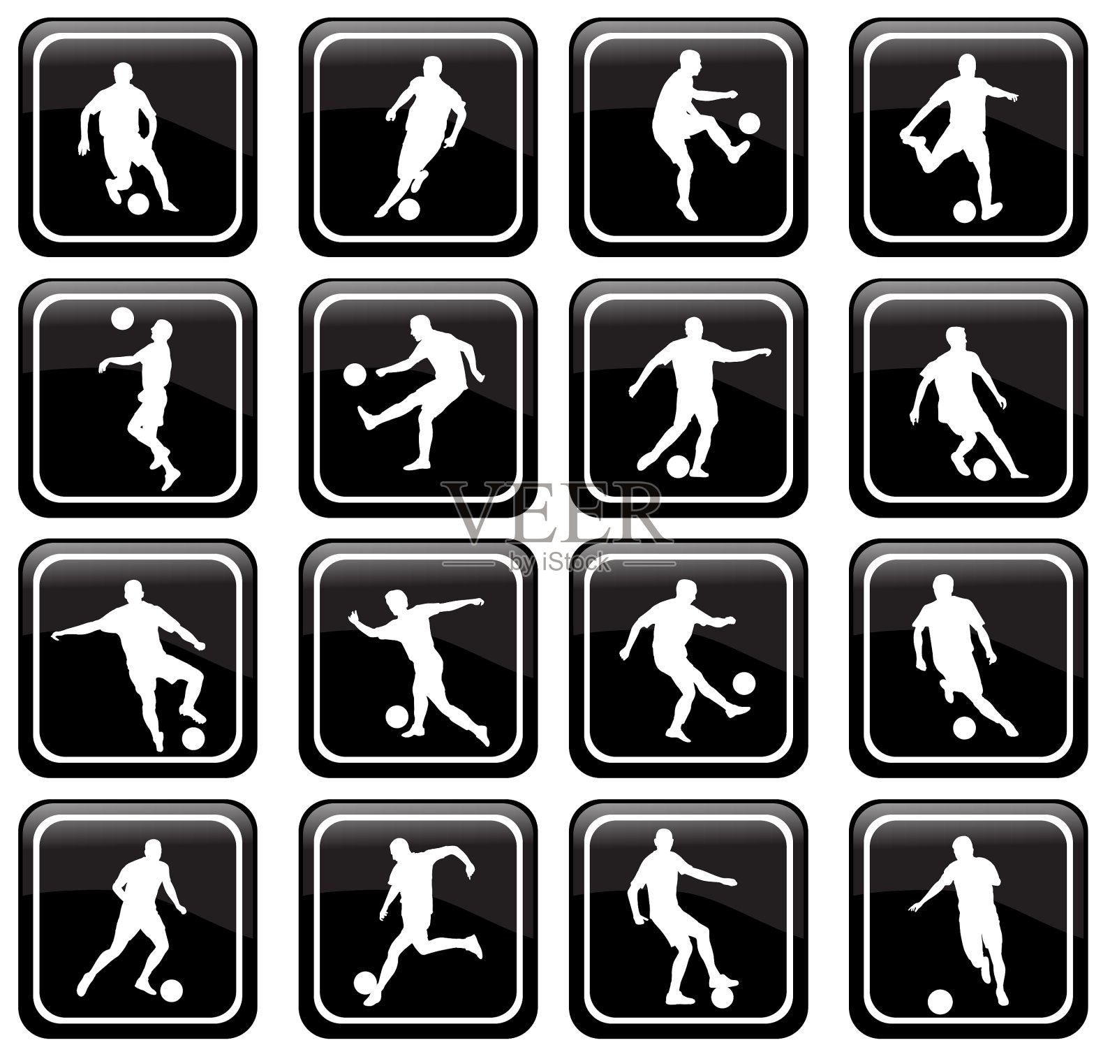 16足球图标图标素材