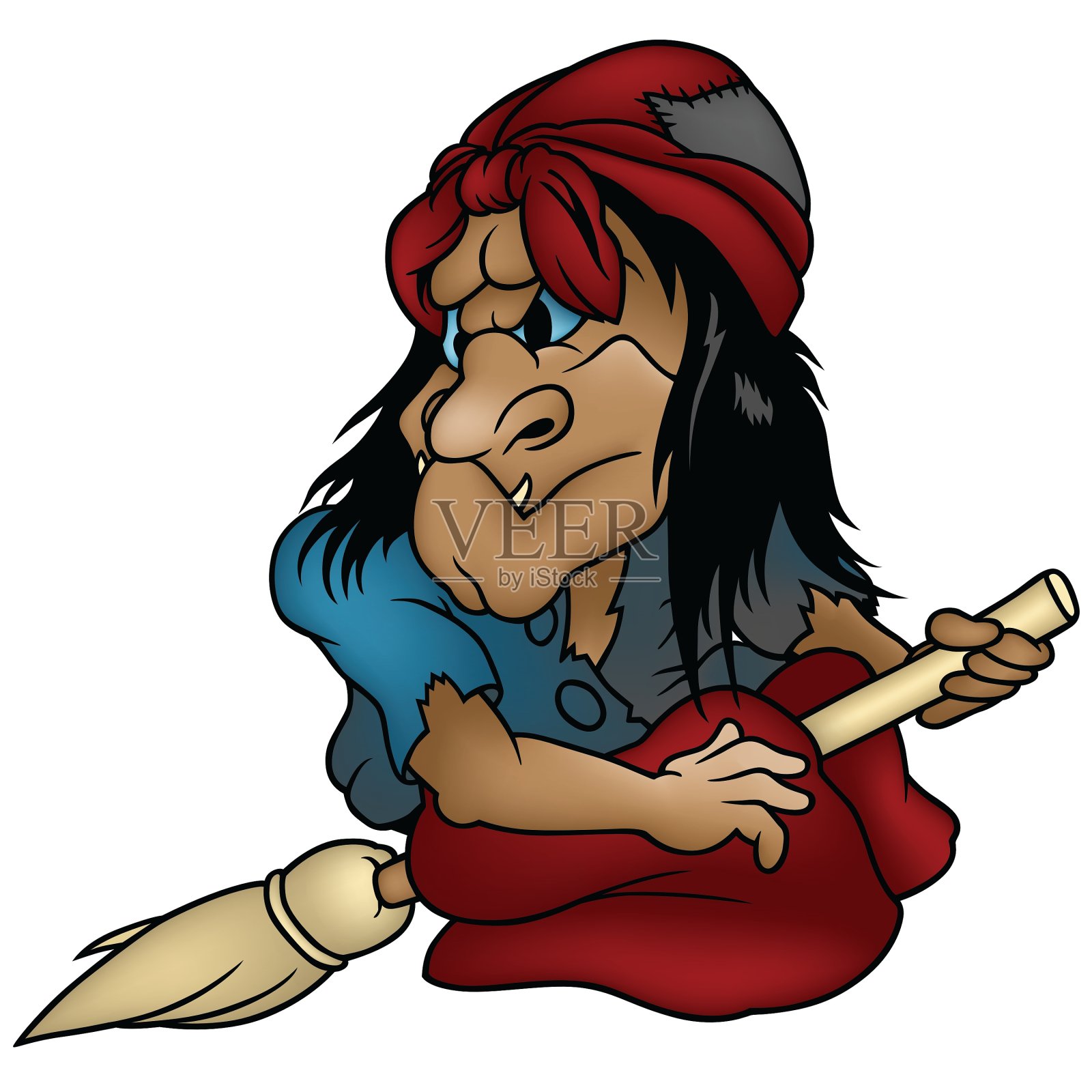 卡通女巫设计元素图片