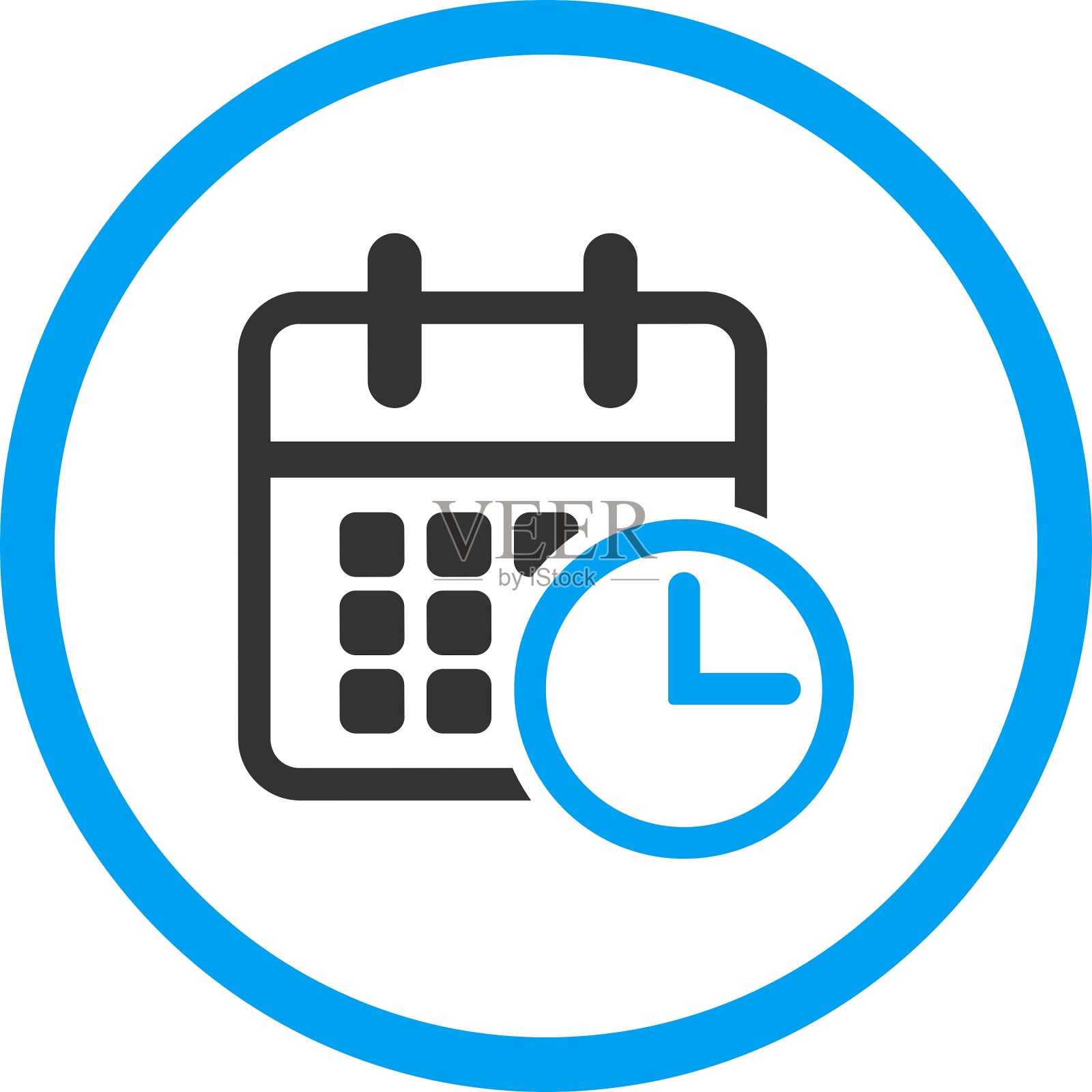 时间表圆形图标插画图片素材