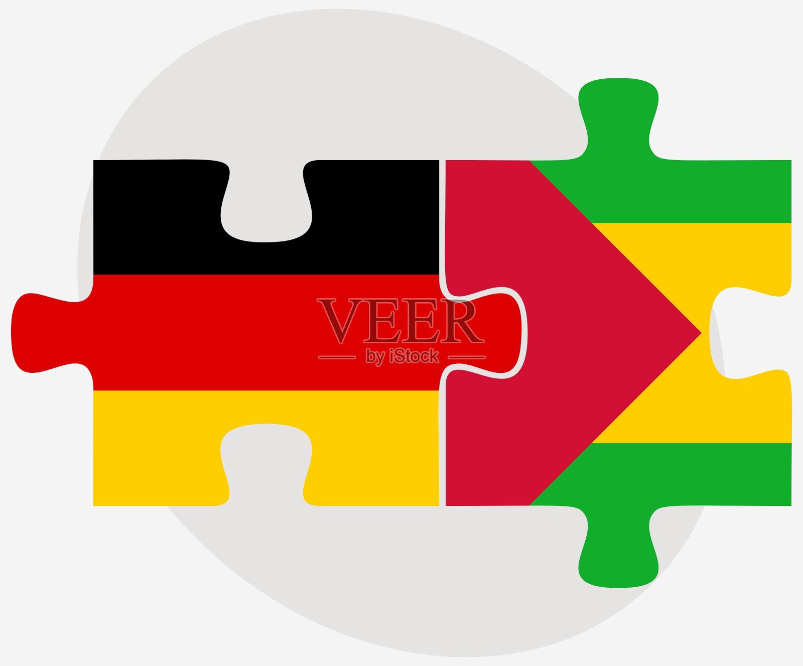 德国和圣多美和普林西比旗插画图片素材