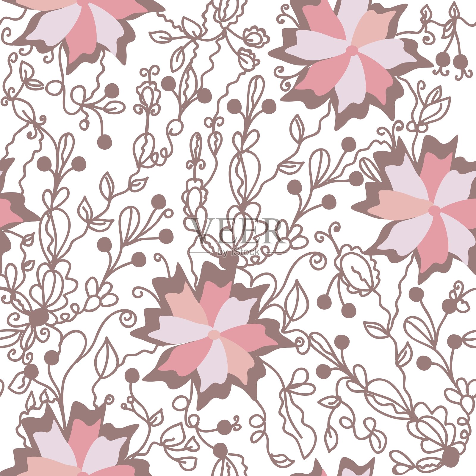 花卉图形插画图片素材